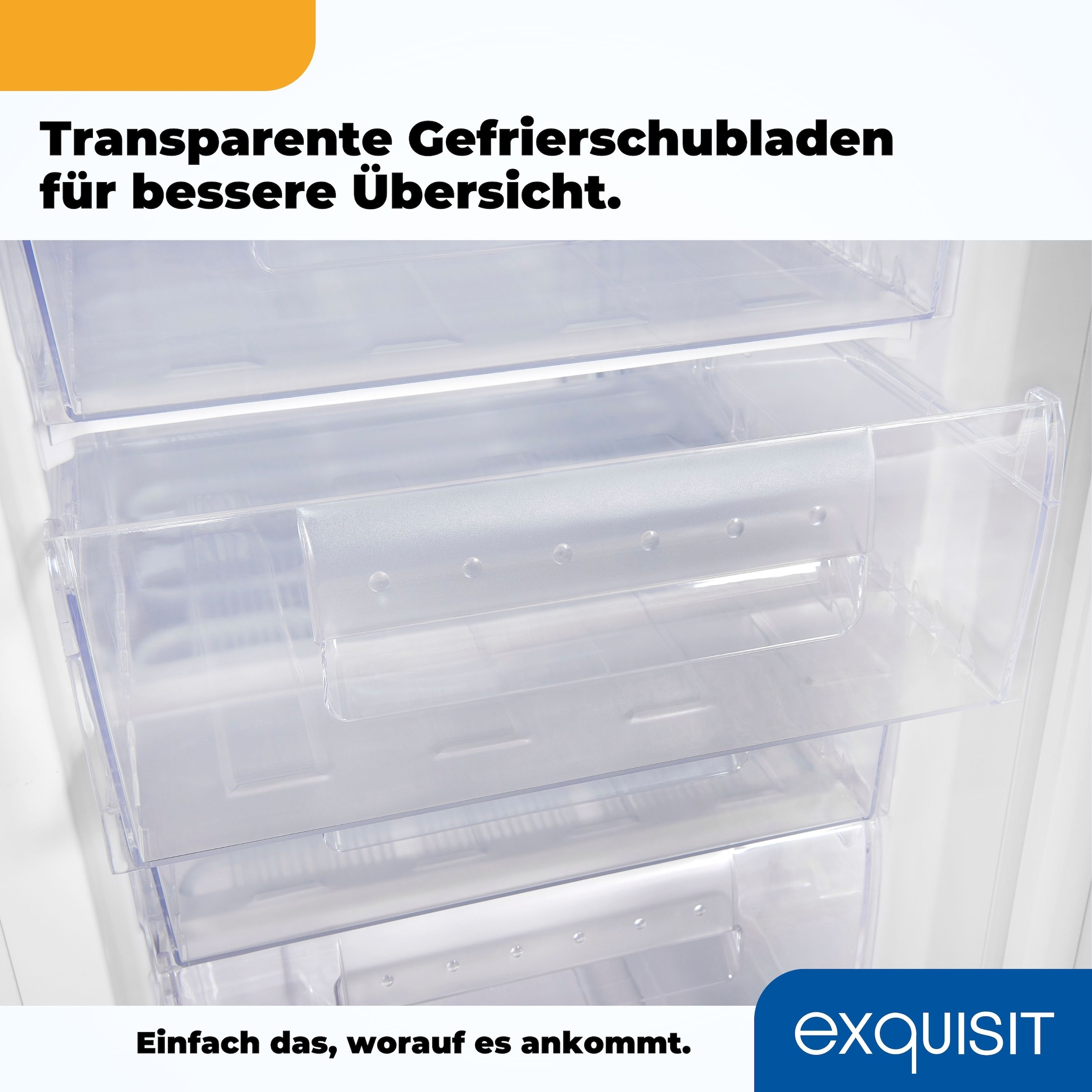 exquisit Gefrierschrank »GS80-HE-040E weiss«, 85,5 cm hoch, 55 cm breit, 91 L Volumen, 4 Sterne Gefrieren