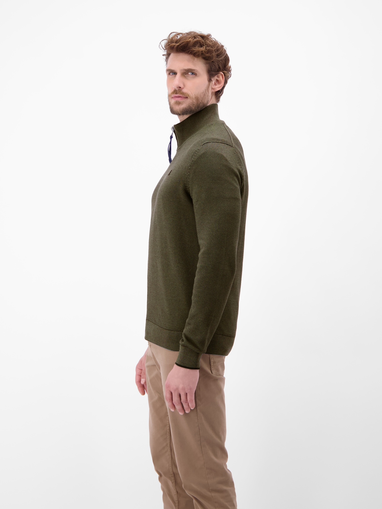 LERROS Strickjacke »LERROS Melange-Strickjacke für Herren«