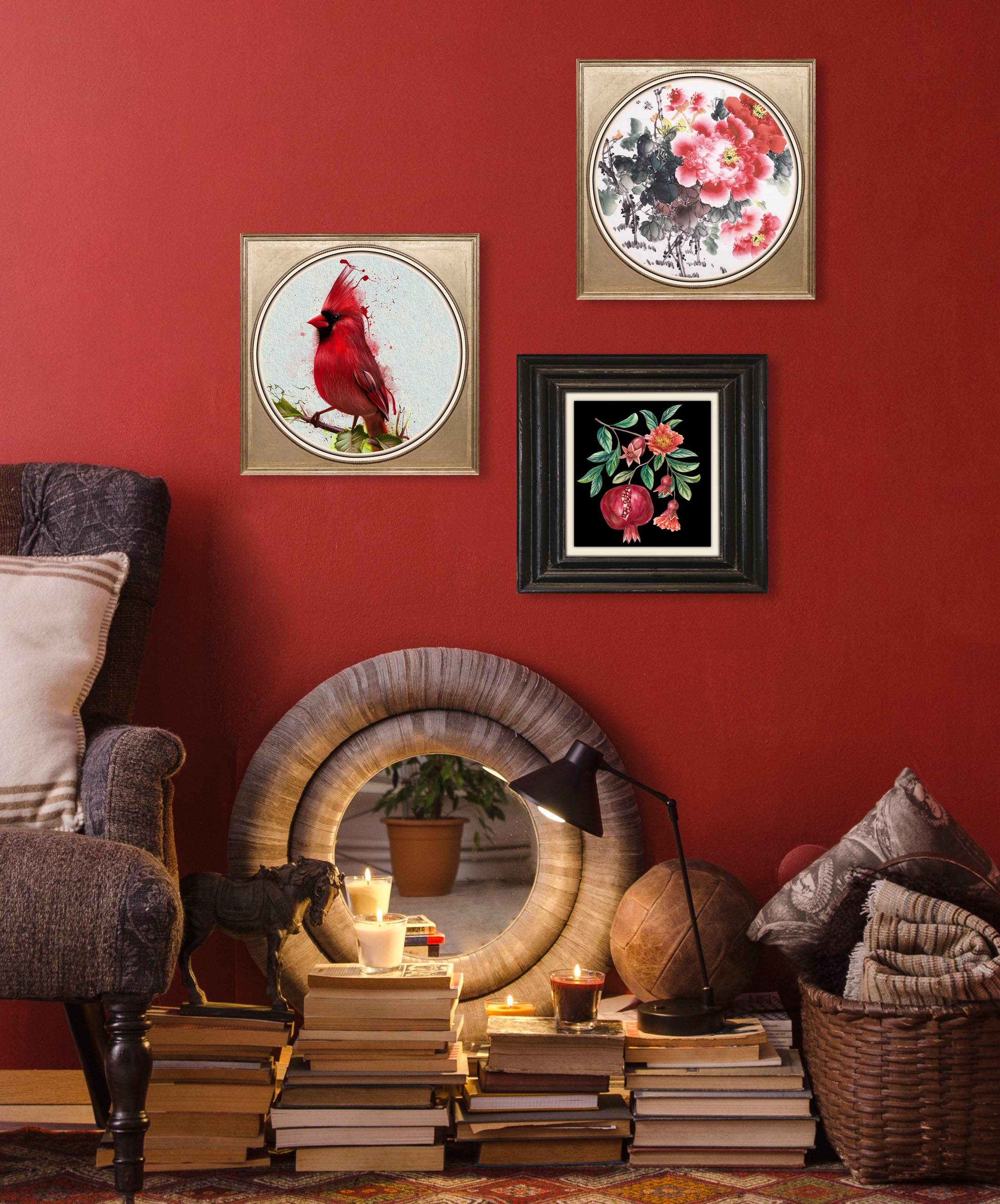 queence Leinwandbild »Granatapfel«, Kunst-Obst-Stillleben-Obst Bilder, Prem günstig online kaufen