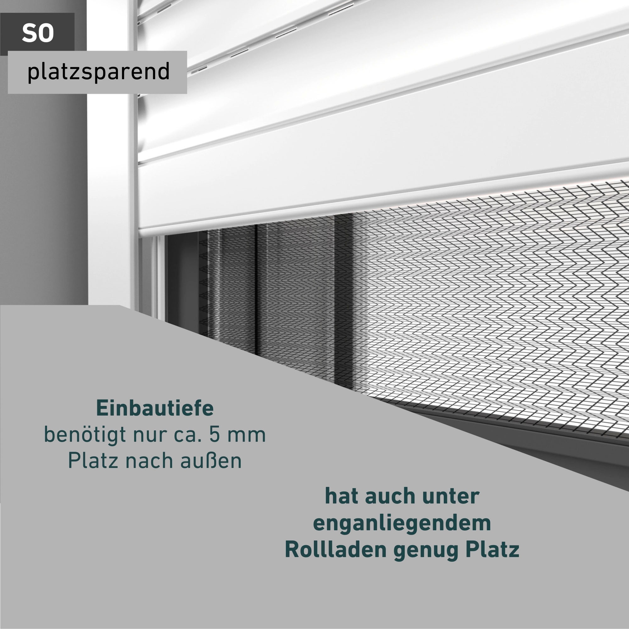 Windhager Insektenschutzplissee »Plisseefenster ULTRA FLAT«, halbtransparent, ohne Bohren, verspannt, Insektenschutz Plissee für Fenster ohne bohren, 100 x 120 cm, anthra