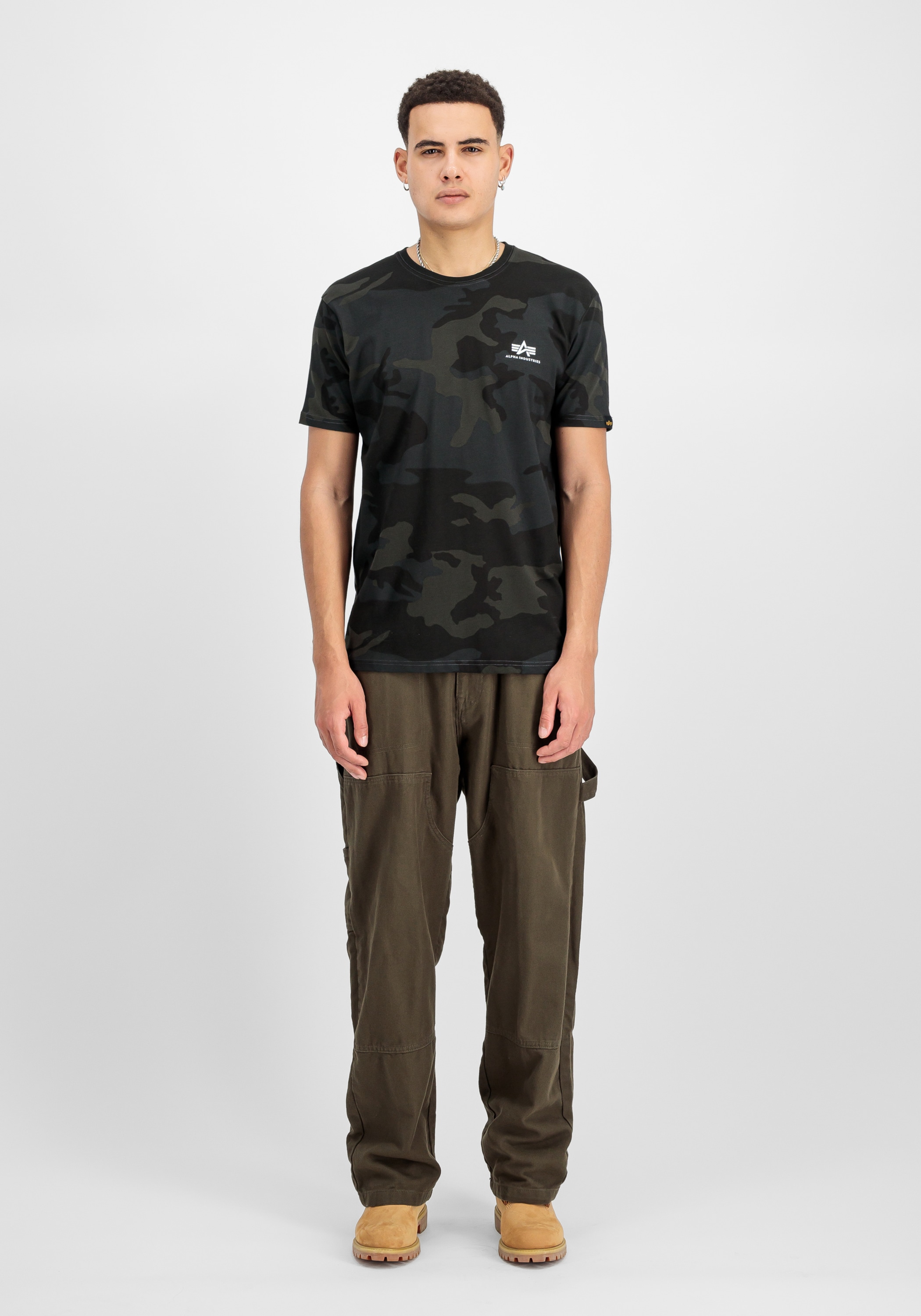 Alpha Industries T-Shirt »Alpha Industries Men - T-Shirts Backprint T-Shirt Camo«