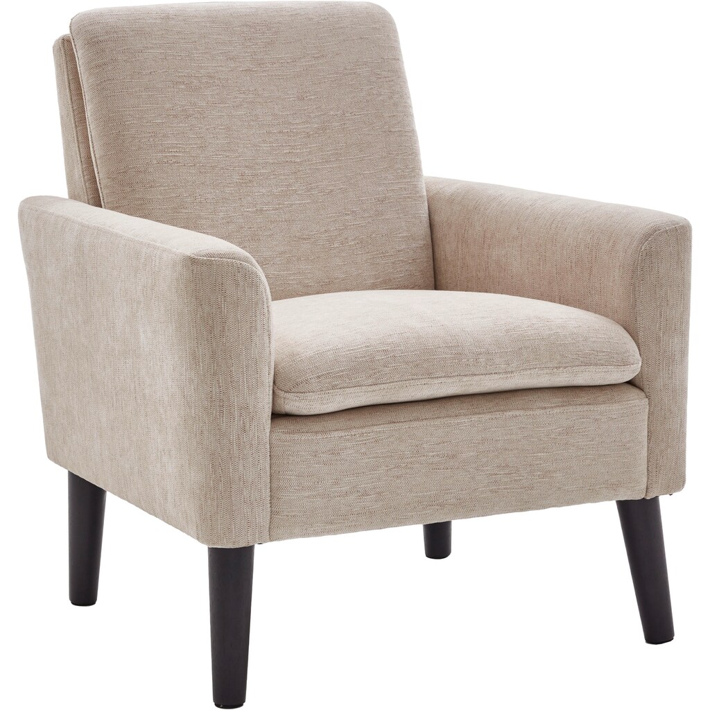 ATLANTIC home collection Sessel »Kimmy«, mit Chenille-Bezug, frei im Raum stellbar, hoher Sitzkomfort