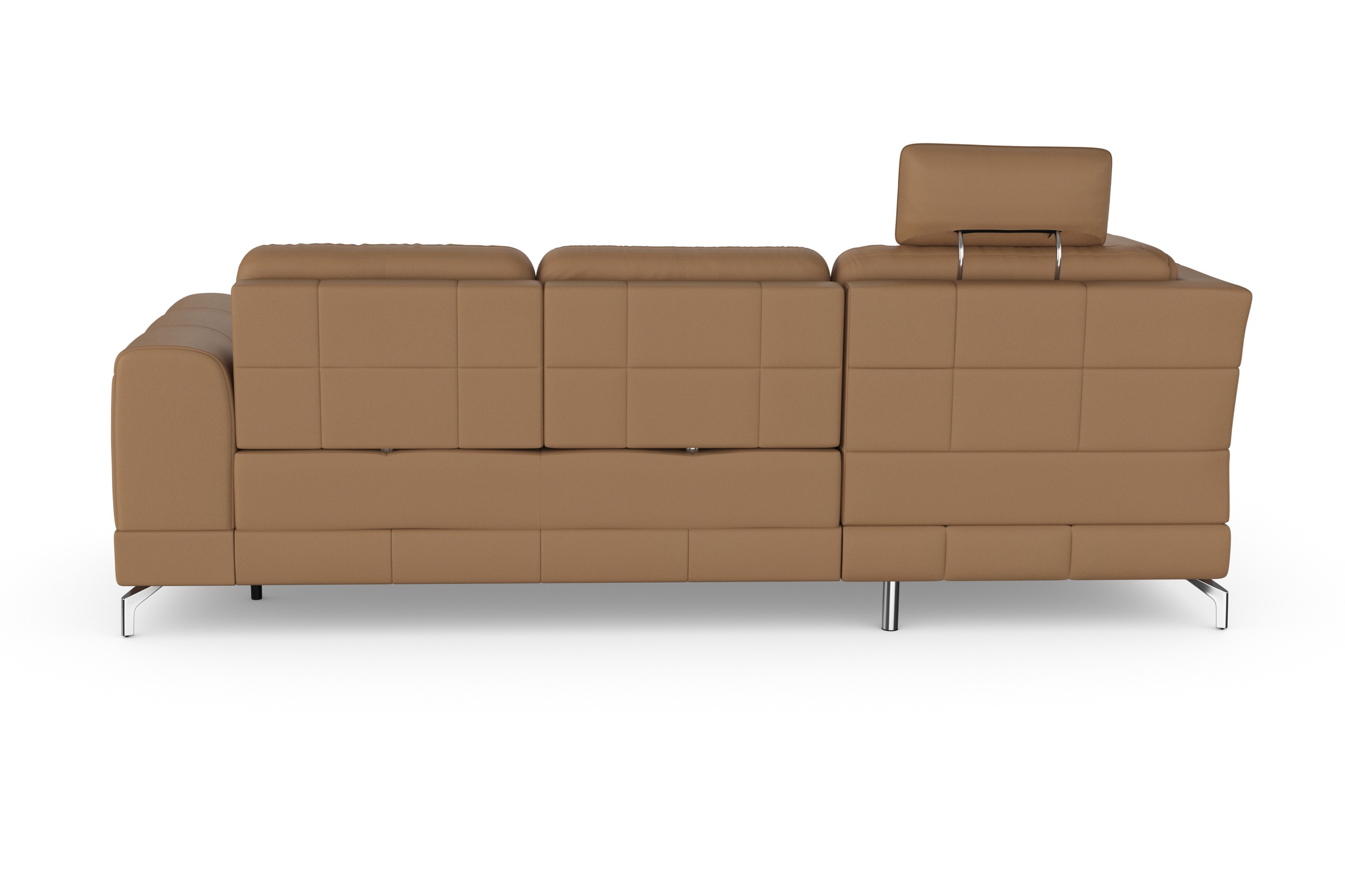 sit&more Ecksofa »Bendigo L-Form«, inklusive Sitztiefenverstellung, Bodenfreiheit 12 cm, in 2 Fußfarben