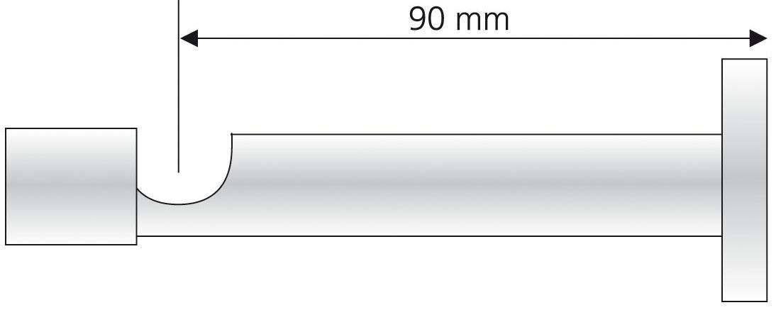 Liedeco Träger, 16 (1 Gardinenstangen mm Ø für online St.), kaufen Schraubkappe mit