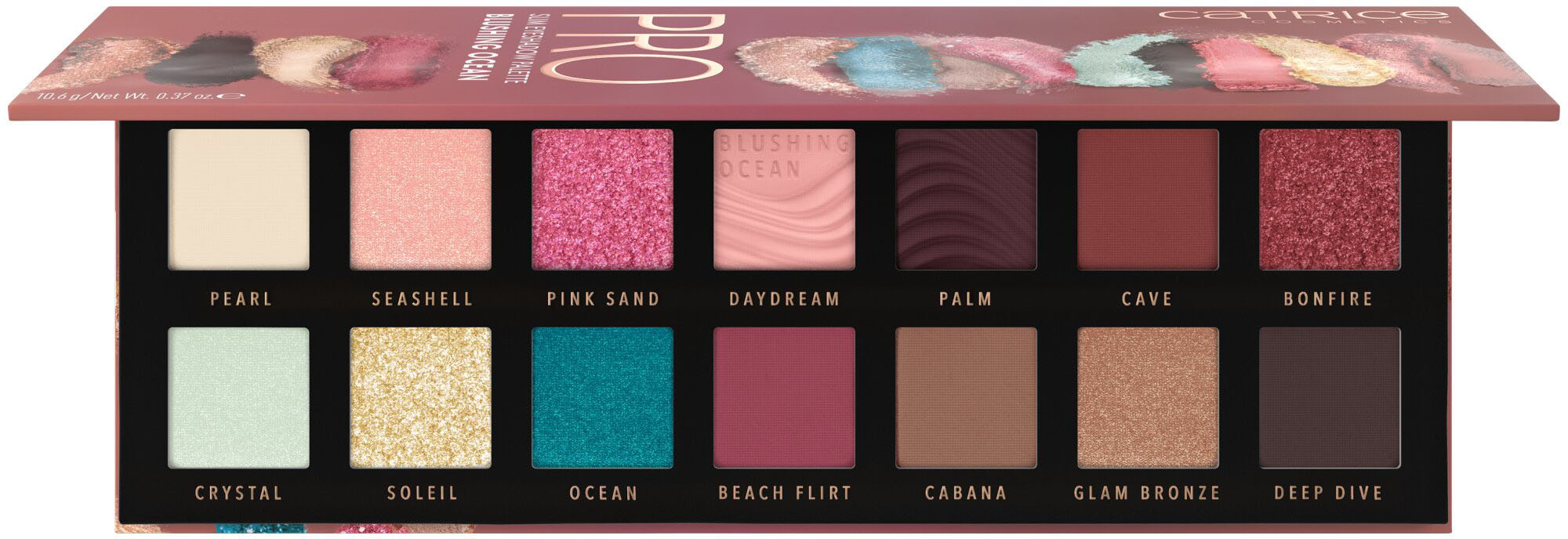 Lidschatten-Palette »Pro Slim Eyeshadow Palette Blushing Ocean«
