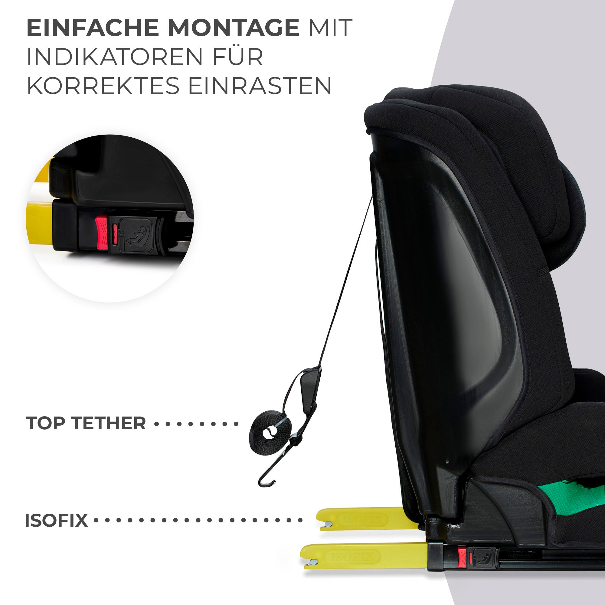 Kinderkraft Autokindersitz »SAFETY FIX 2 i-Size«, mit herausnehmbarem modularen Einsatz