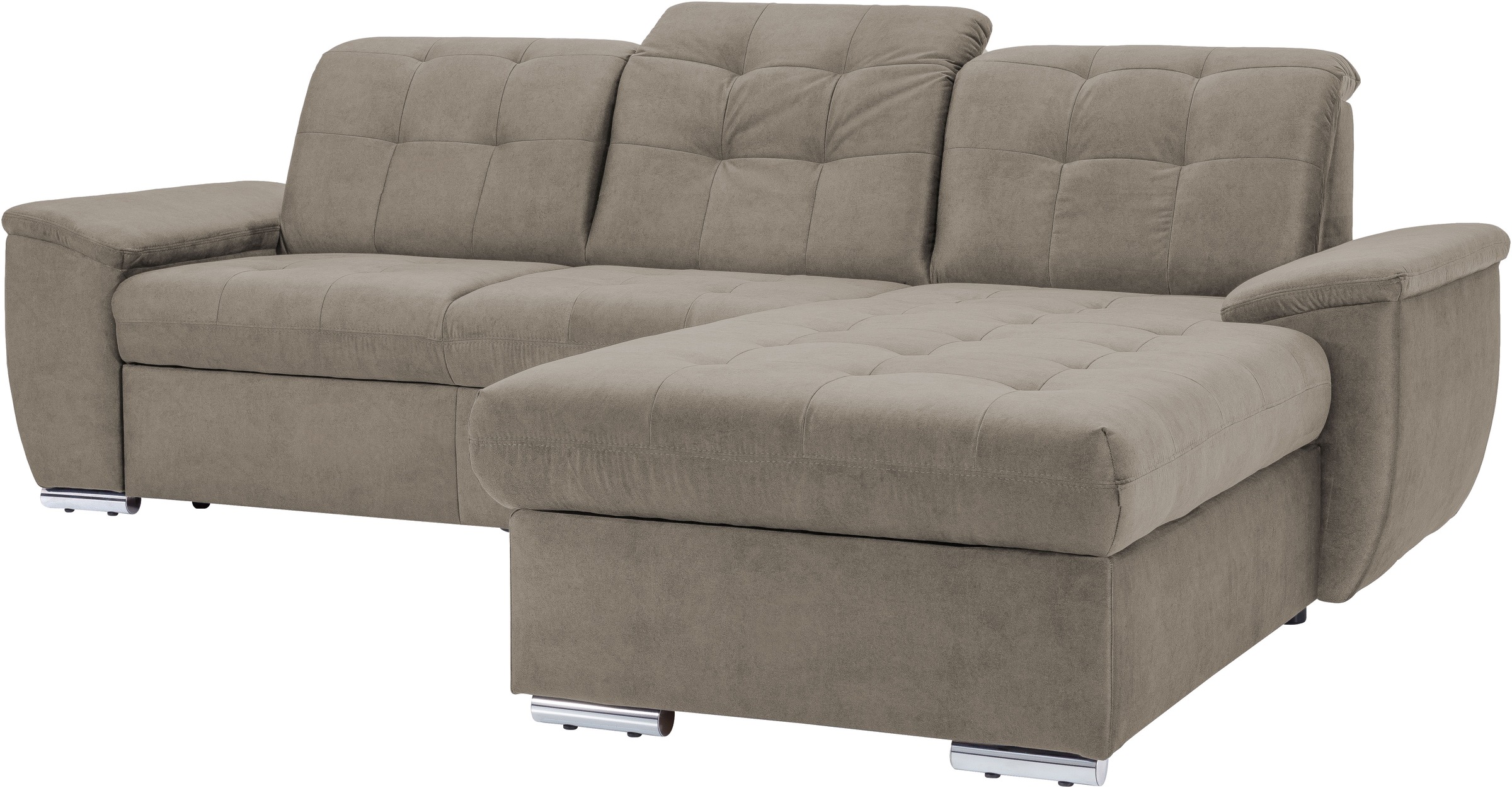 exxpo - sofa fashion Ecksofa »Derby Inkl. Kopfteilverstellung, wahlw. Bett günstig online kaufen