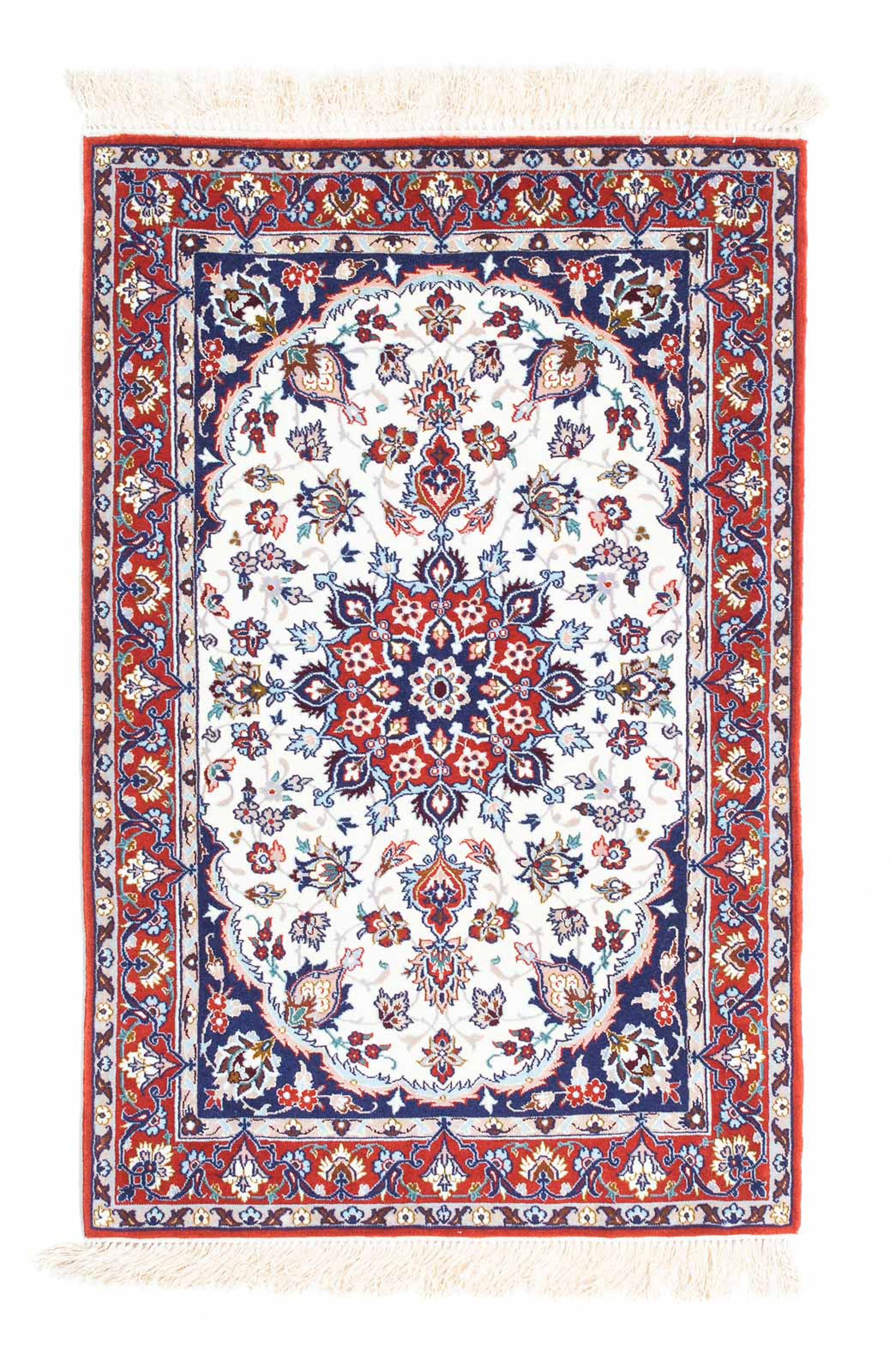 morgenland Orientteppich »Perser - Isfahan - Premium - 108 x 70 cm - beige« günstig online kaufen