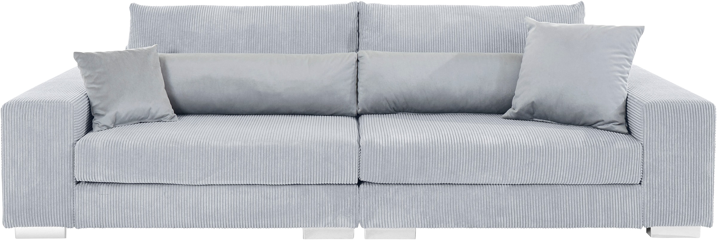 Home affaire Big-Sofa »Vasco«, Breite 277 cm, inkl. 6-teiliges Kissenset, in Cord