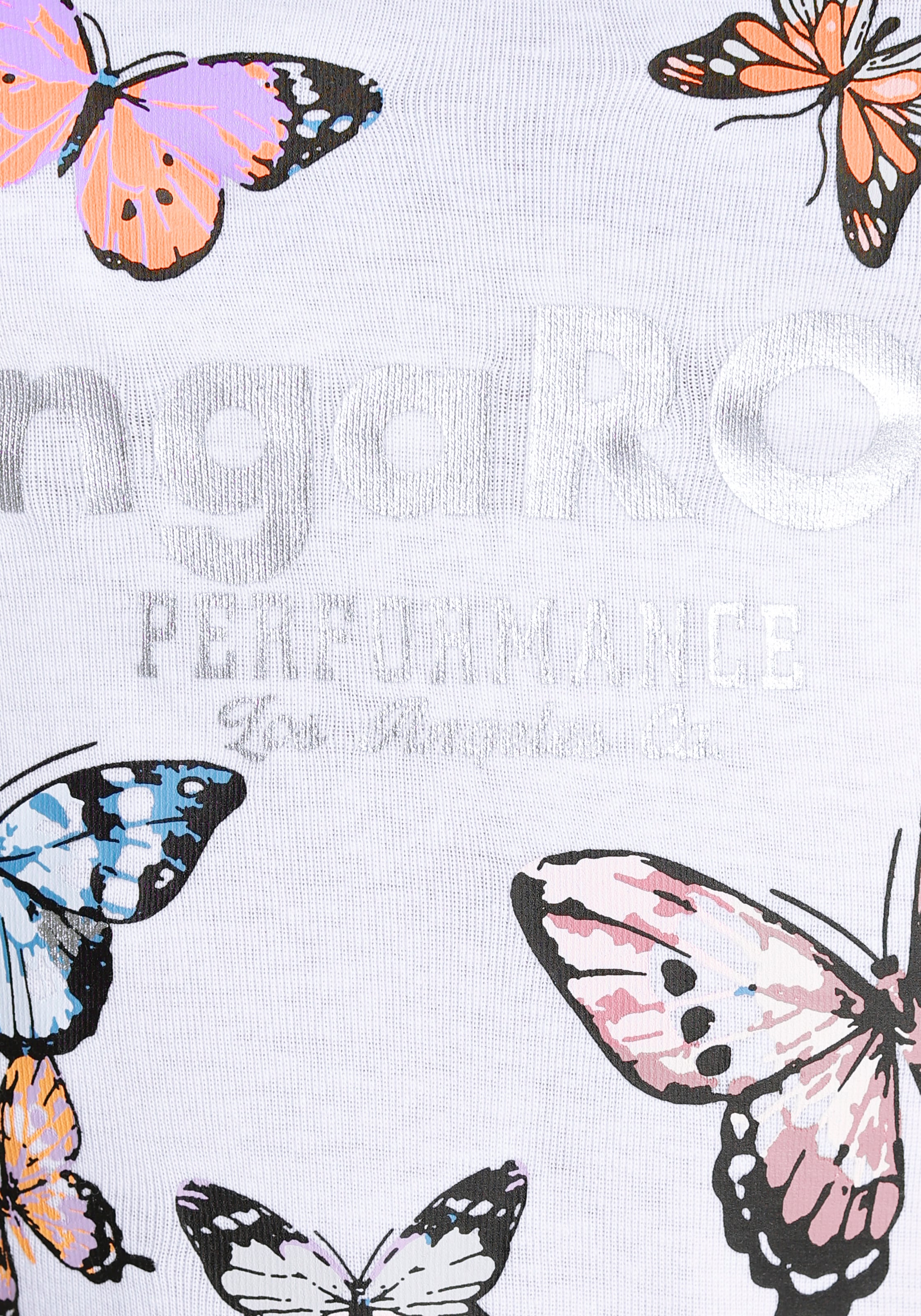 KangaROOS T-Shirt, Kurzarm, körpernahe Passform, aus Rippware