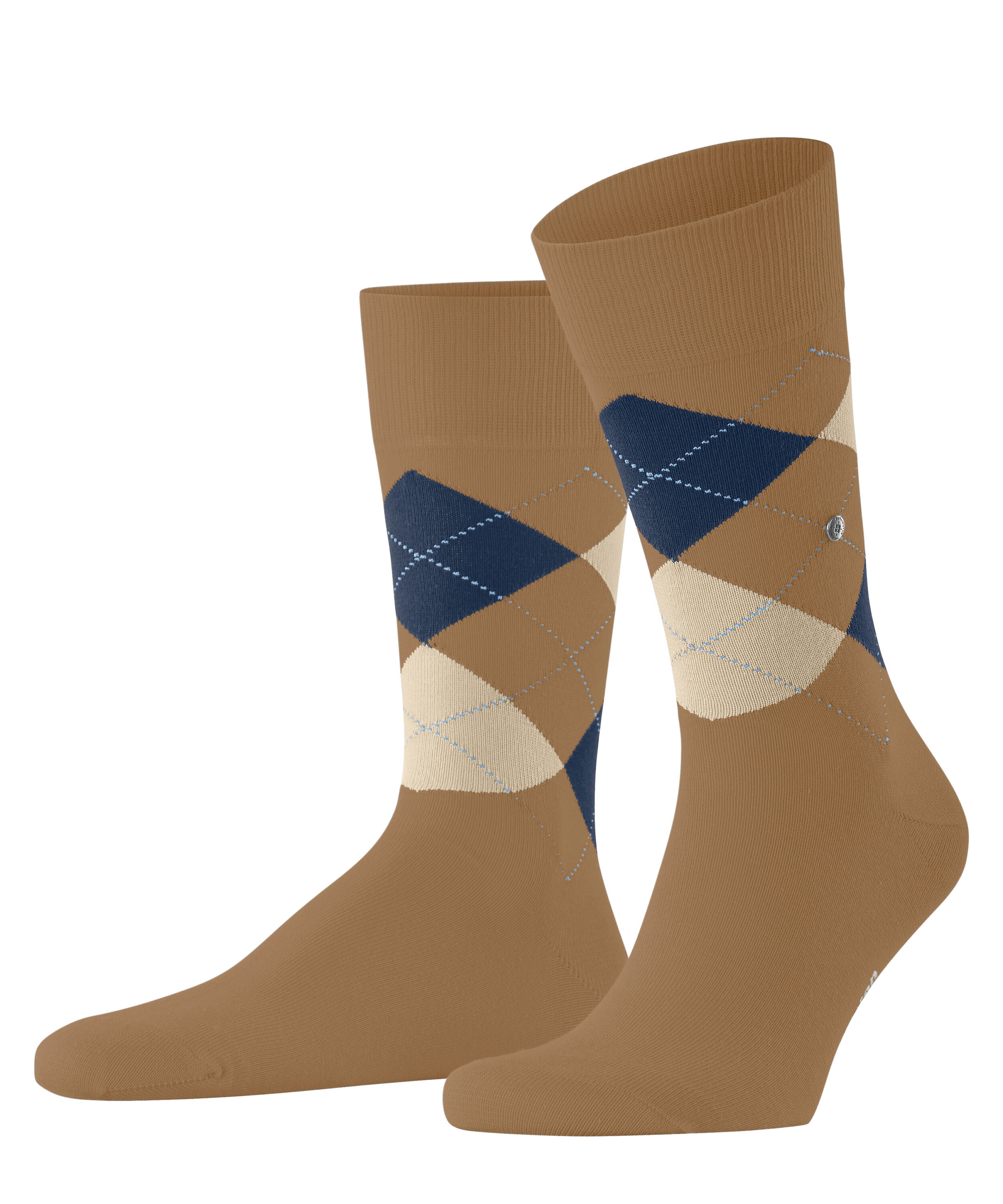 Burlington Socken »King« Einheitsgröße 40-46, Argyle-Muster, Burlington-Clip