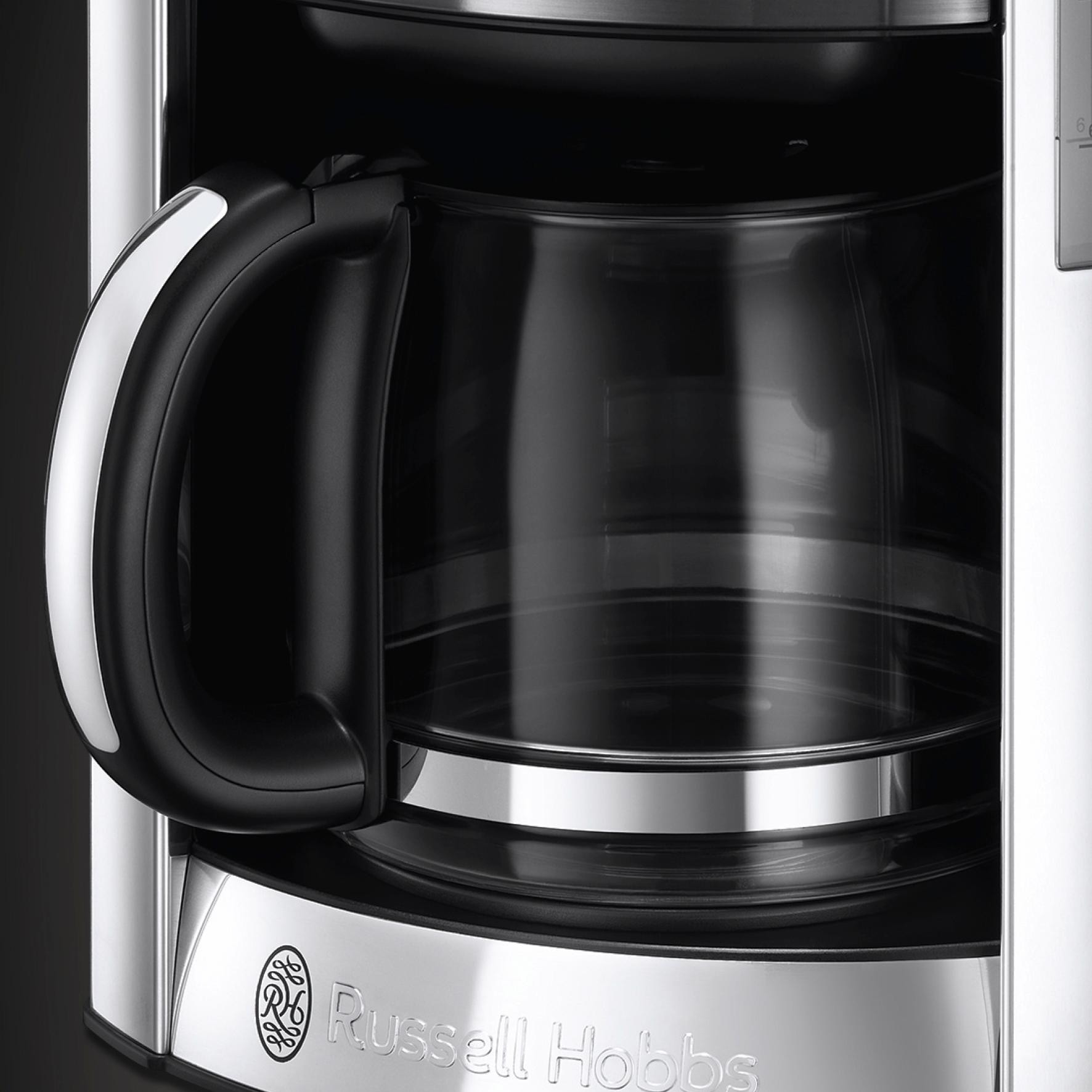 RUSSELL HOBBS Filterkaffeemaschine »Luna Moonlight Grey 23241-56«, 1,5 l Kaffeekanne, Papierfilter, 1x4, mit fingerabdruckresistenter Lackierung