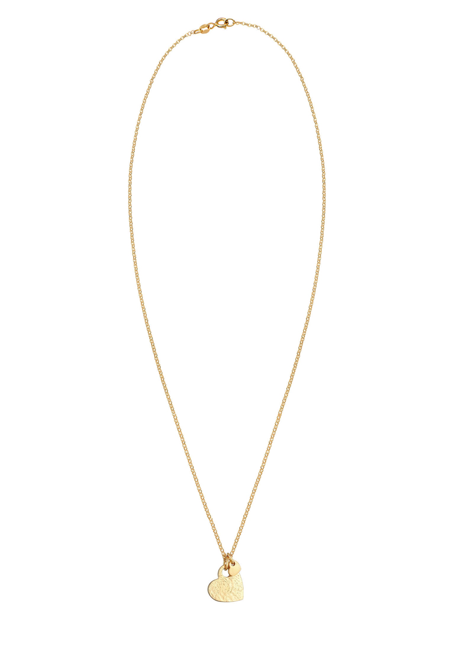 Elli Kette mit Anhänger »Herzen Love Liebe Organic Look 925 Silber«