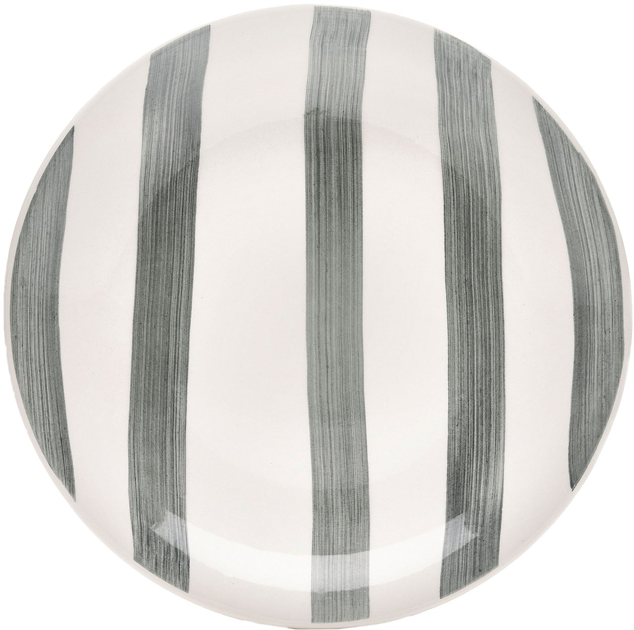 van Well Dessertteller »Mallorca, Teller 19 cm, 6 Stück« Teller Set, Keramik, Streifenoptik, spülmaschinen-/mikrowellengeeignet