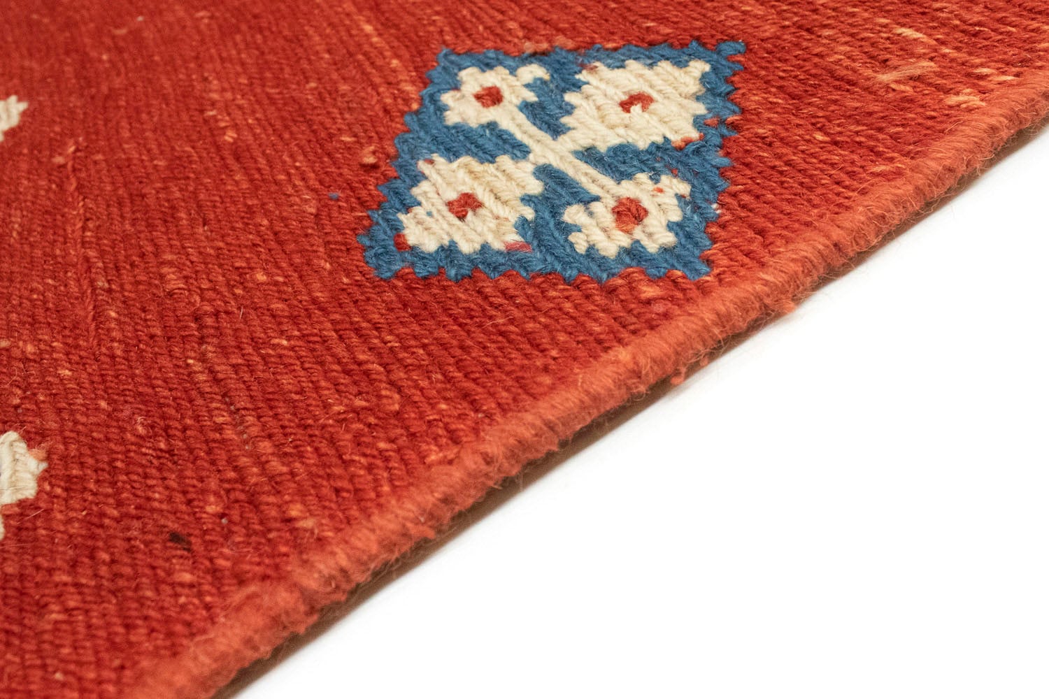 bestellen Raten »Gabbeh rot«, morgenland handgeknüpft handgeknüpft auf rechteckig, Teppich Wollteppich