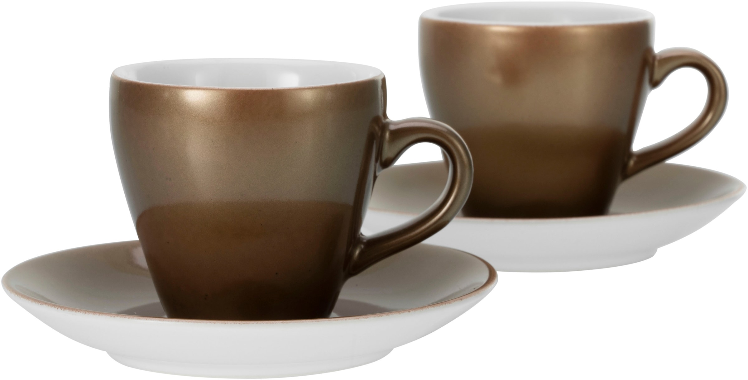 CreaTable Espressotasse »Golden 4-teilig, tlg.), 4 online (Set, Untertasse Days«, bestellen inkl