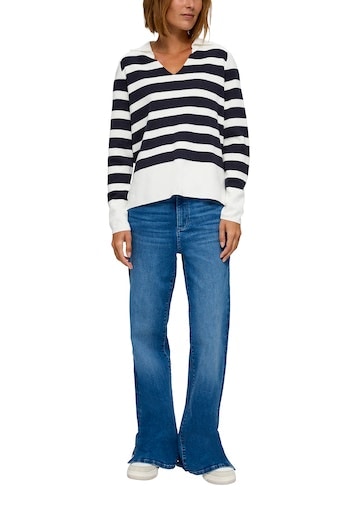s.Oliver Strickpullover, mit Streifen-Muster