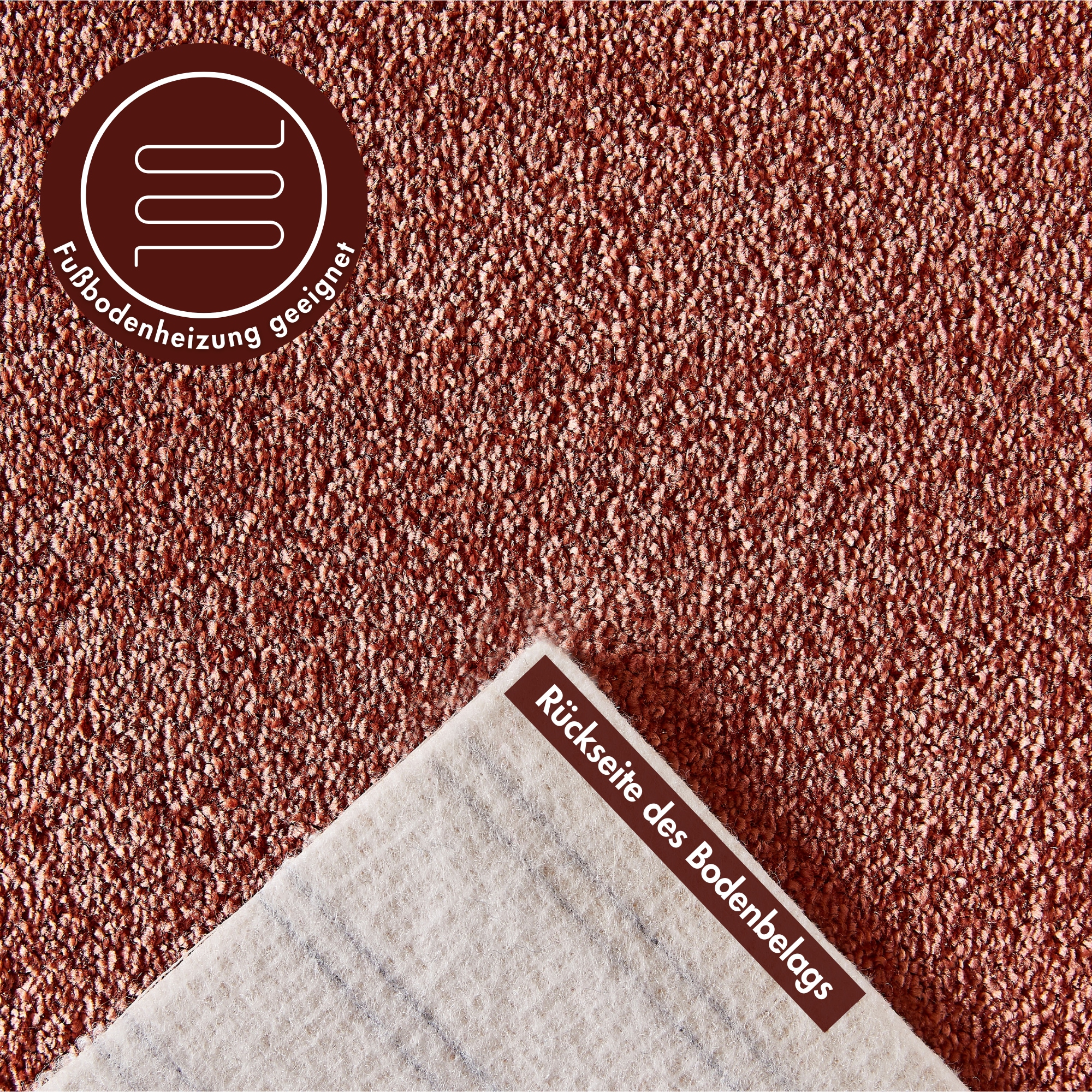 Andiamo Teppichboden »Veronay, Velours, Made in Belgium«, rechteckig, 6 mm Höhe, Uni Farben, Breite 400 cm oder 500 cm, strapazierfähig, pflegeleicht