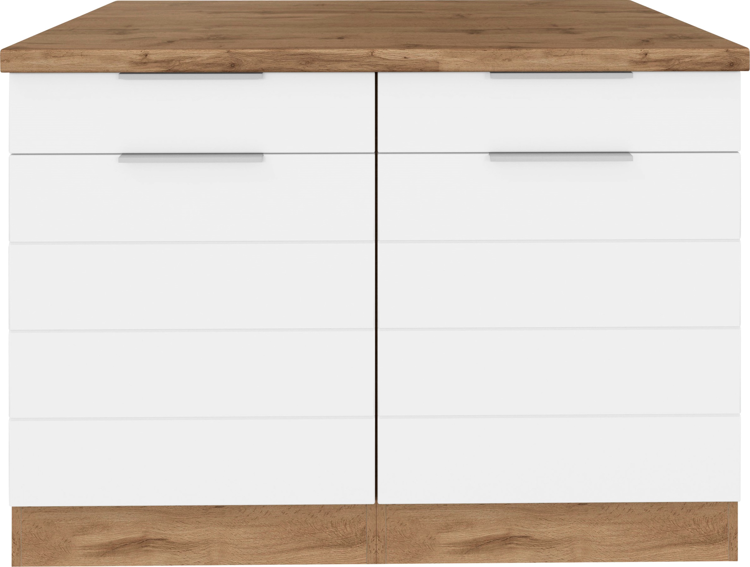 KOCHSTATION Unterschrank "KS-Luhe", 120 cm breit, für viel Stauraum, MDF-Fr günstig online kaufen