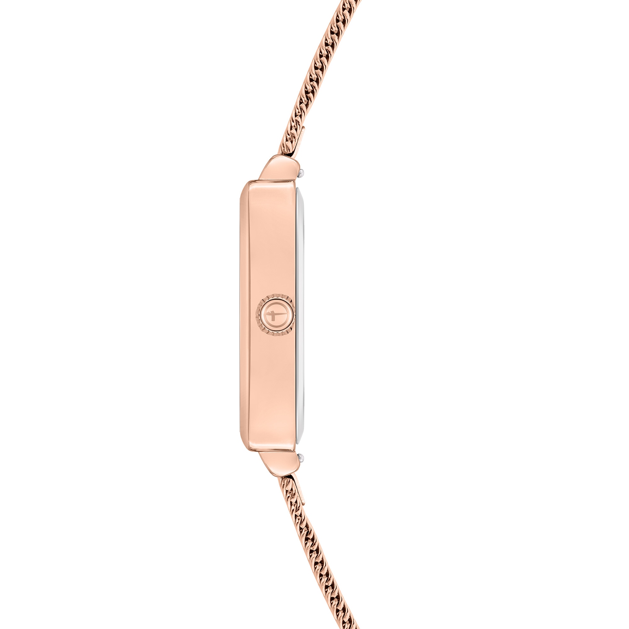 Tamaris Quarzuhr »Square Meets Mesh« Armbanduhr, Damenuhr, Edelstahlarmband, analog