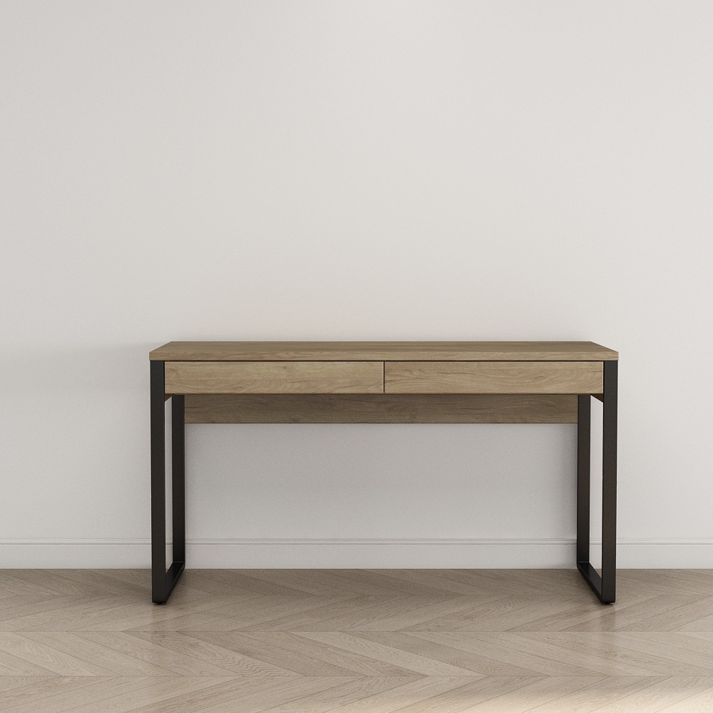 OTTO home Schreibtisch »Moid, Computertisch im modernen Design,« Breite 120/140/160 cm, mit Metallbeinen & Schublade