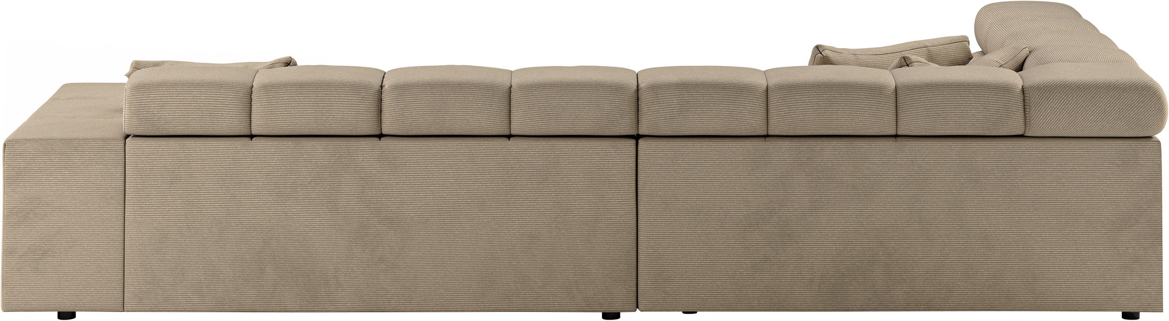 INOSIGN Ecksofa »Ancona incl. Kopfteilverstellung, OTTOs Choice, Breite 319cm, L-Form«, wahlweise motorische Sitztiefenverstellung, auch in Cord + Easy Care