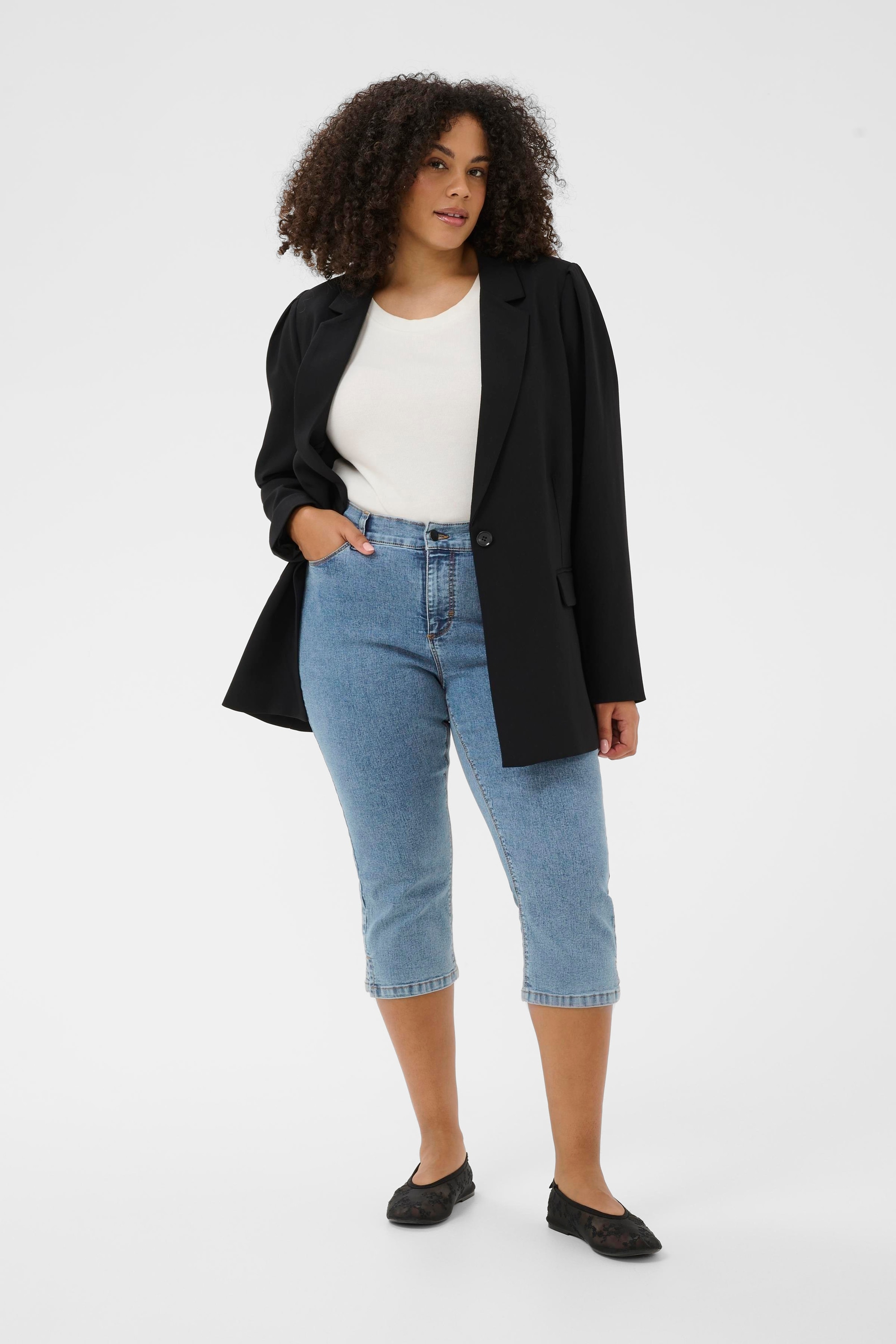KAFFE Curve Regular-fit-Jeans »Damen Jeans KCvilana«