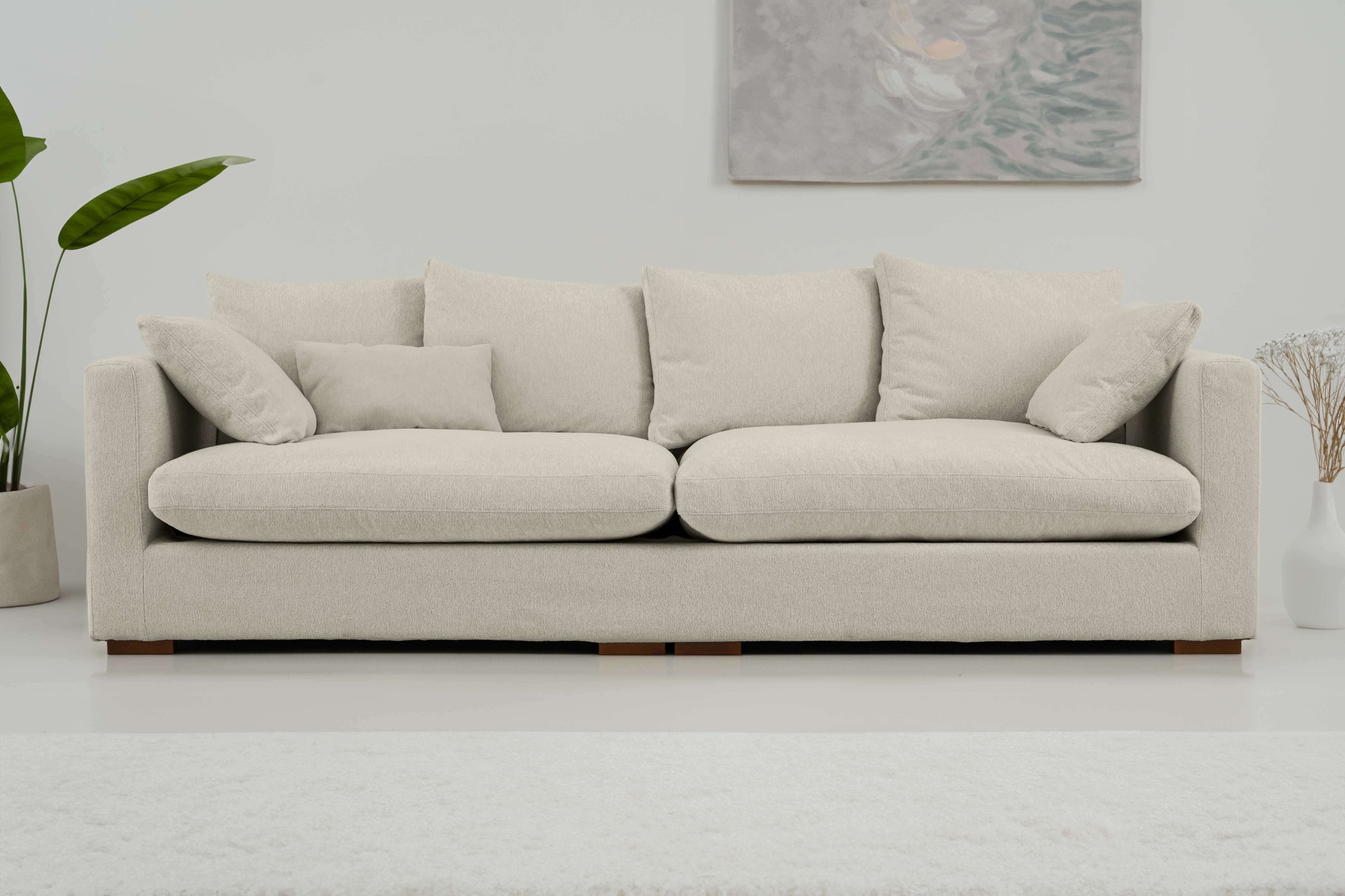 Home affaire Big-Sofa »Coray«, extra weich und kuschelig, Füllung mit Feder günstig online kaufen