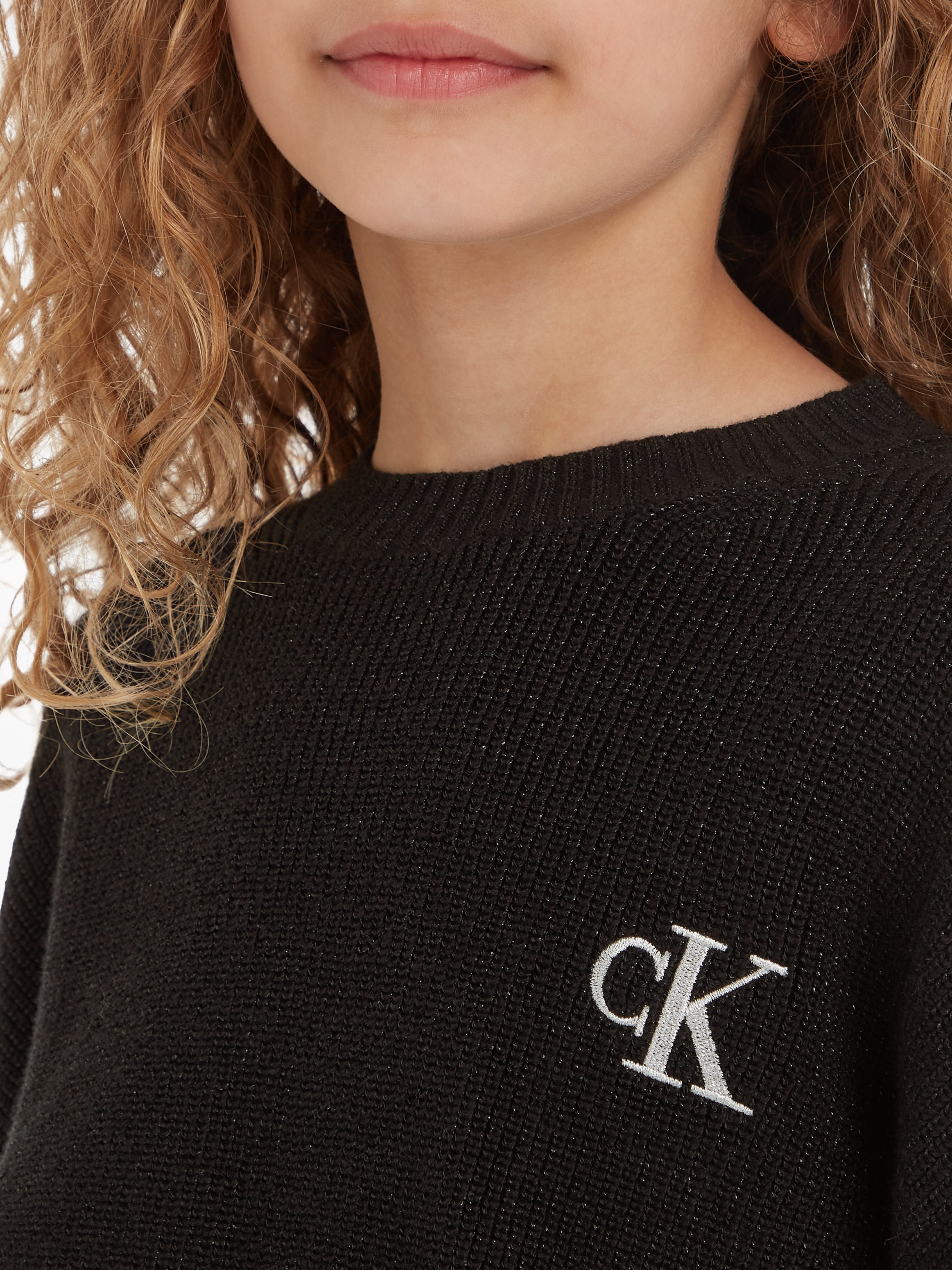 Calvin Klein Jeans Rundhalspullover »FESTIVE LUREX SWEATER«, für Kinder bis 16 Jahre