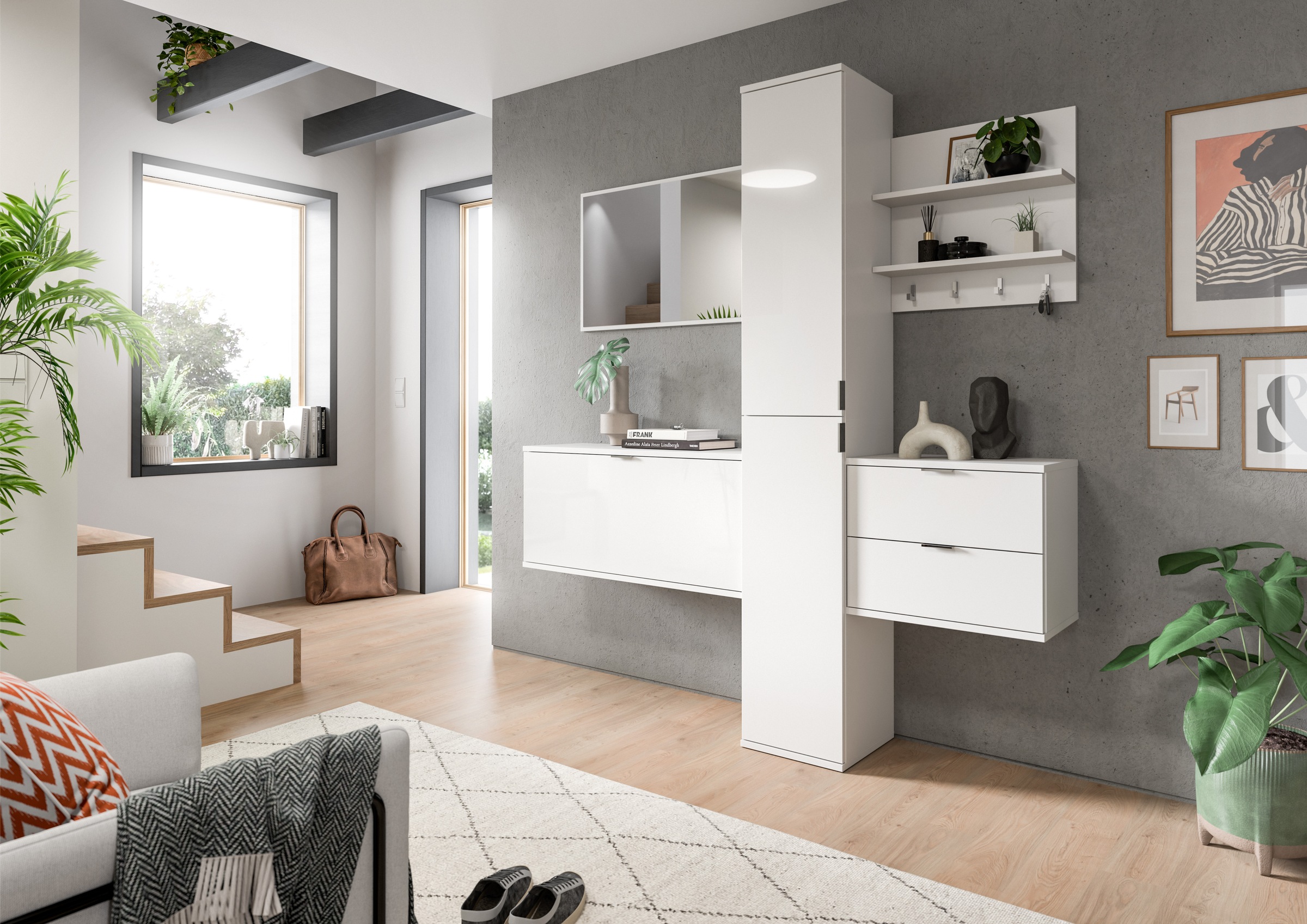INOSIGN Garderoben-Set »Trondheim Garderobenset 5-tlg., Breite 174 cm«, (5 günstig online kaufen