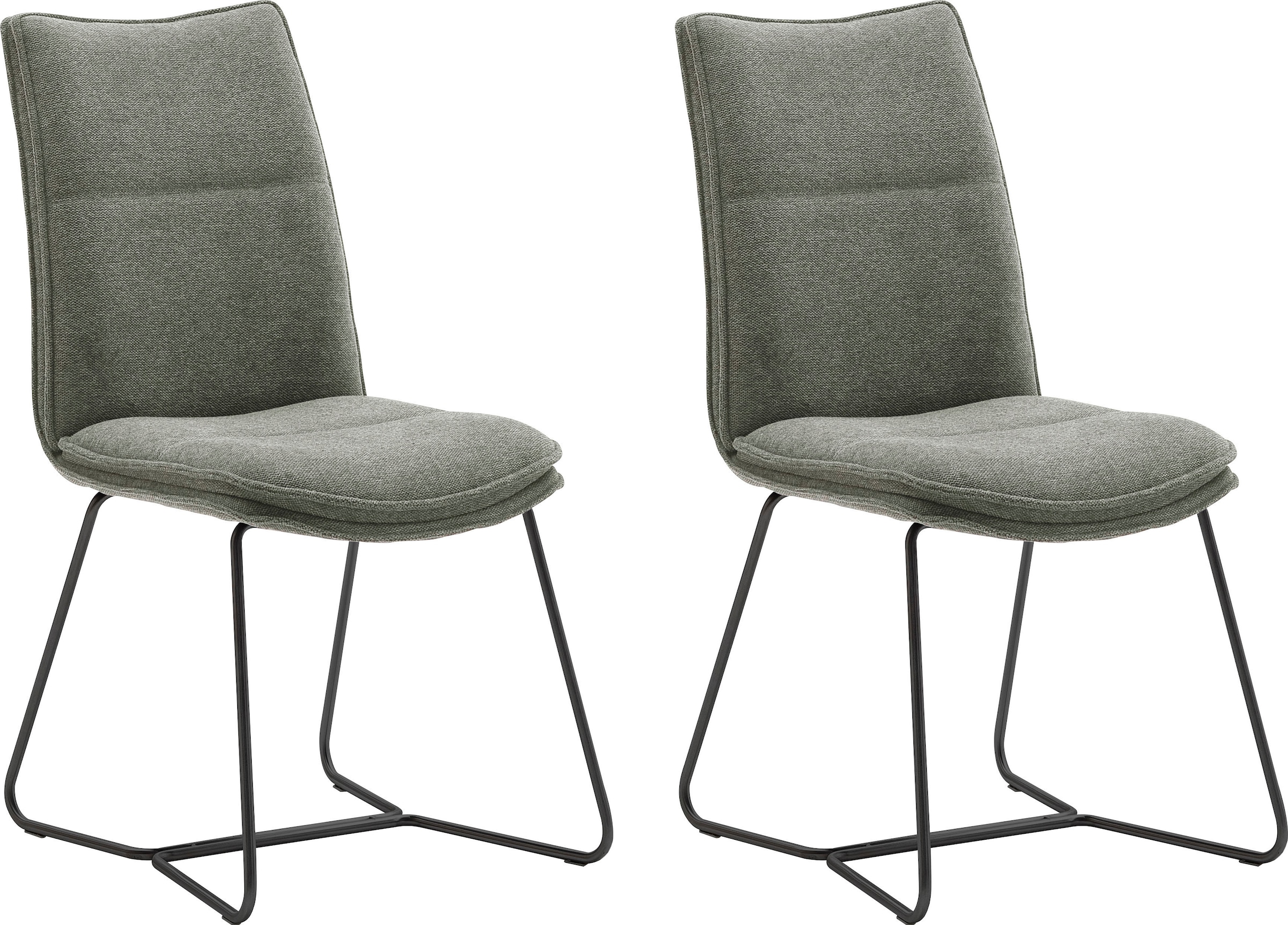 MCA furniture Stuhl »Hampton« (Set) 2 Stk. Chenilleoptik 2er Set, mit Griff günstig online kaufen
