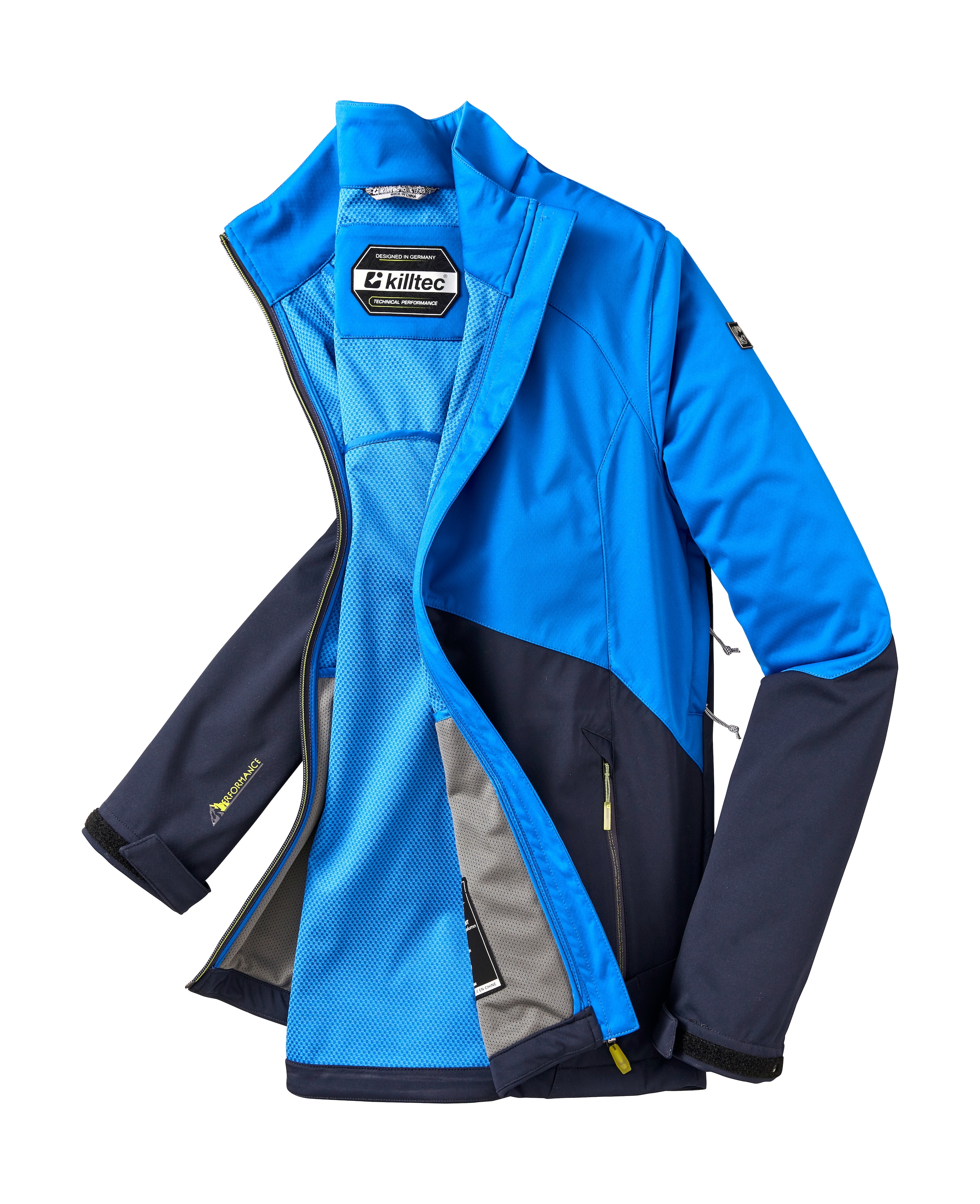 Killtec Softshelljacke »KOS 267 MN SFTSHLL JCKT«, Colourblock Softshelljacke, wasser- und windabweisend, atmungsaktiv