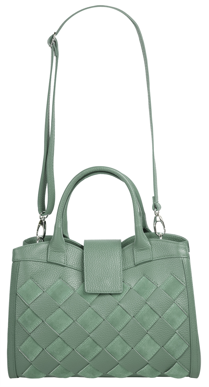 Samantha Look Henkeltasche, echt Leder, Made in Italy