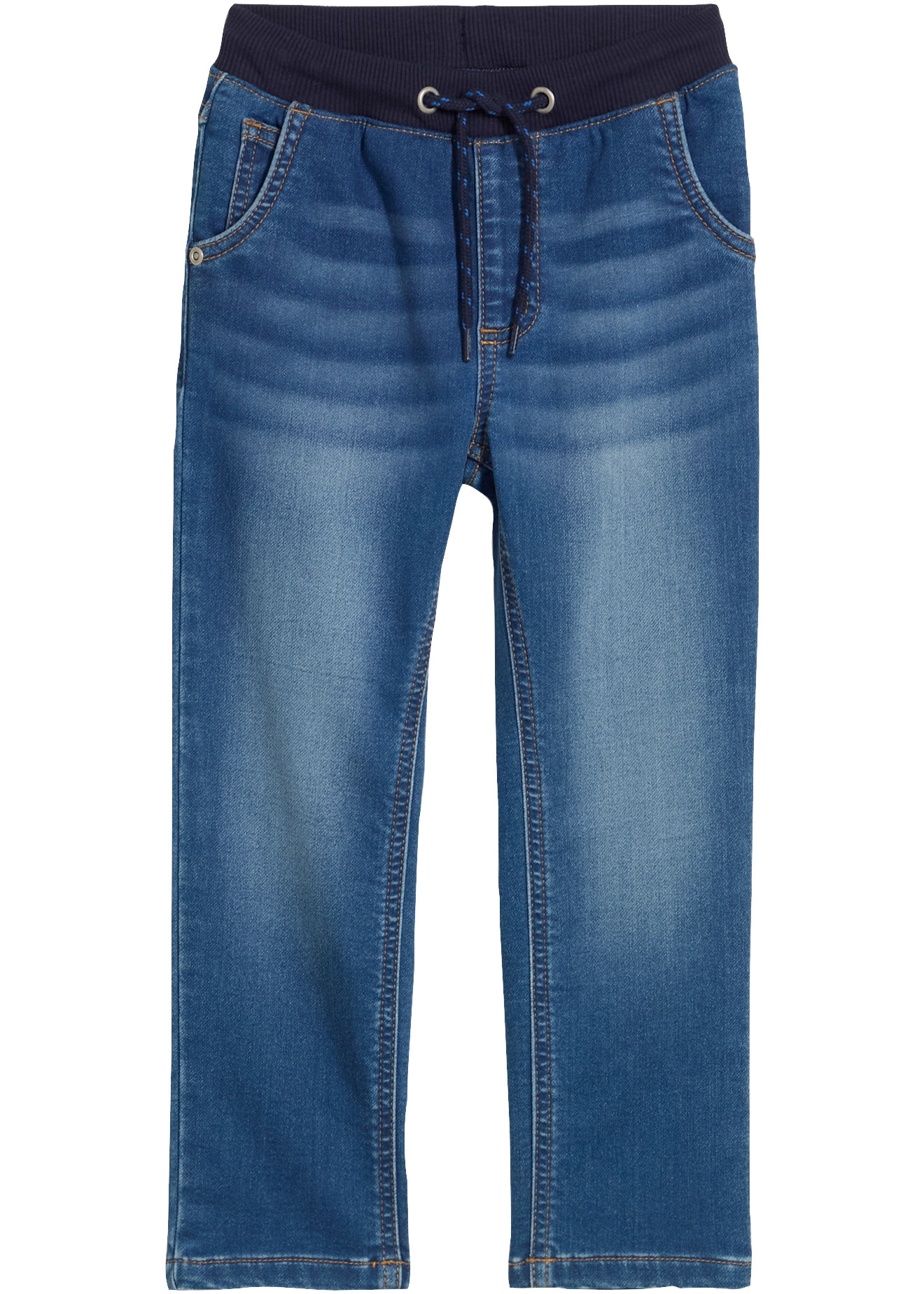 bonprix Regular-fit-Jeans für Jungen, mit elastischem Rippbund