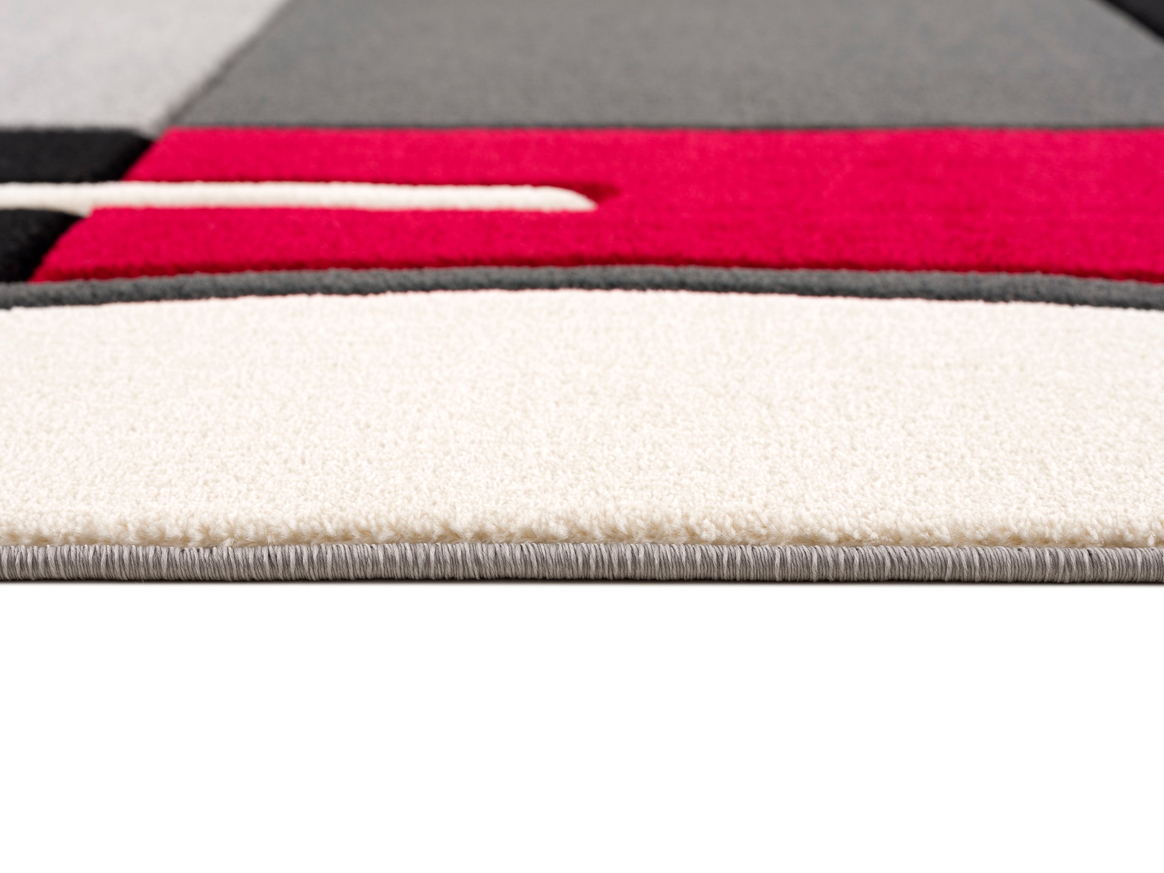 my home Teppich »Kjer«, rechteckig, 18 mm Höhe, mit handgearbeitetem Konturenschnitt im 3D-Design, Kurzflor