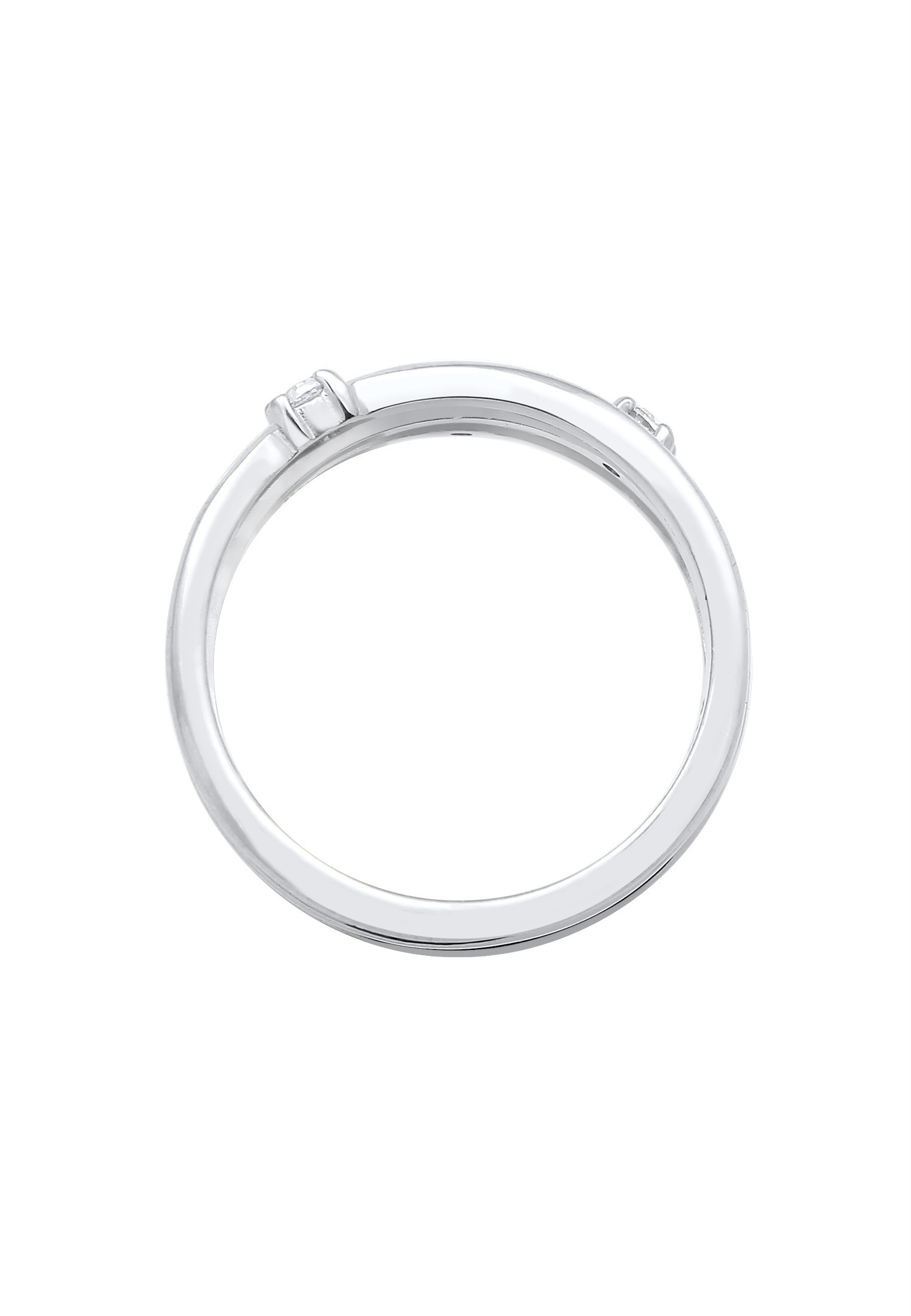 Elli Fingerring »Wickelring Zirkonia Filigran 925 Silber«