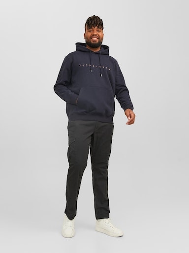 Jack & Jones PlusSize Kapuzensweatshirt »JJESTAR JJ SWEAT HOOD NOOS PLS«, mit Kängurutasche