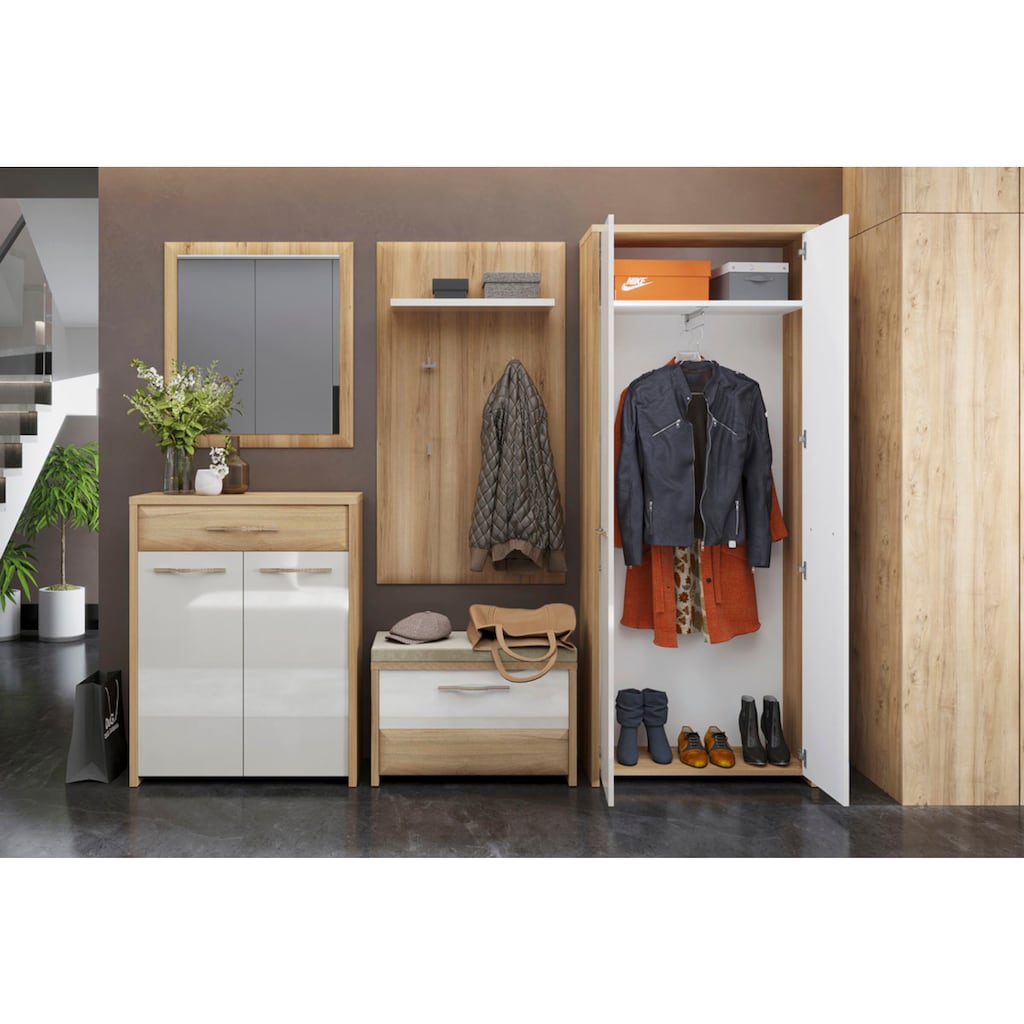 Home affaire Garderobenschrank »Gala«, hochwertig UV lackiert, Soft-Close-Funktion