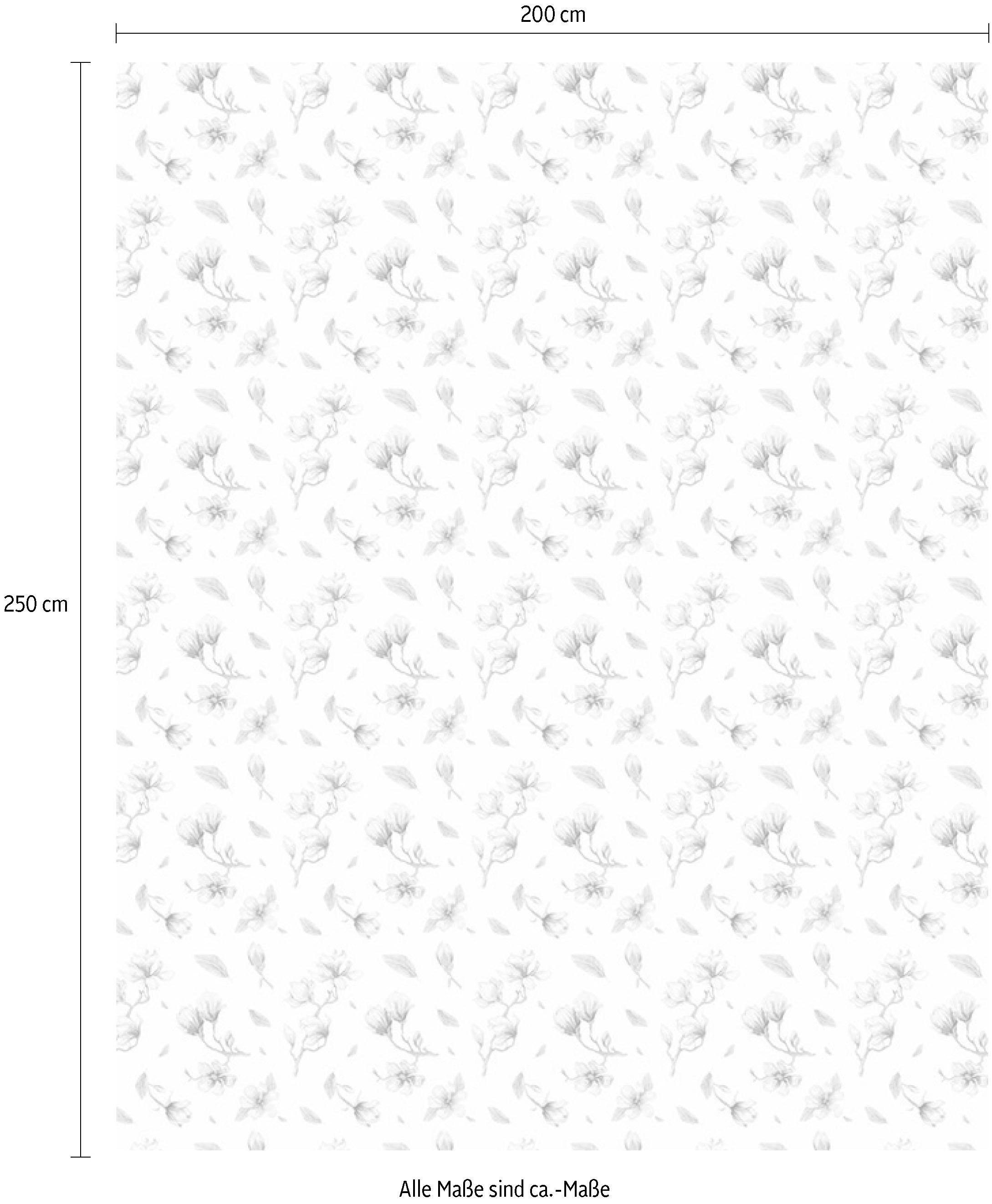 Komar Vliestapete »Magnolia Rappo«, (Breite x Höhe), Vliestapete, 100 cm Bahnbreite