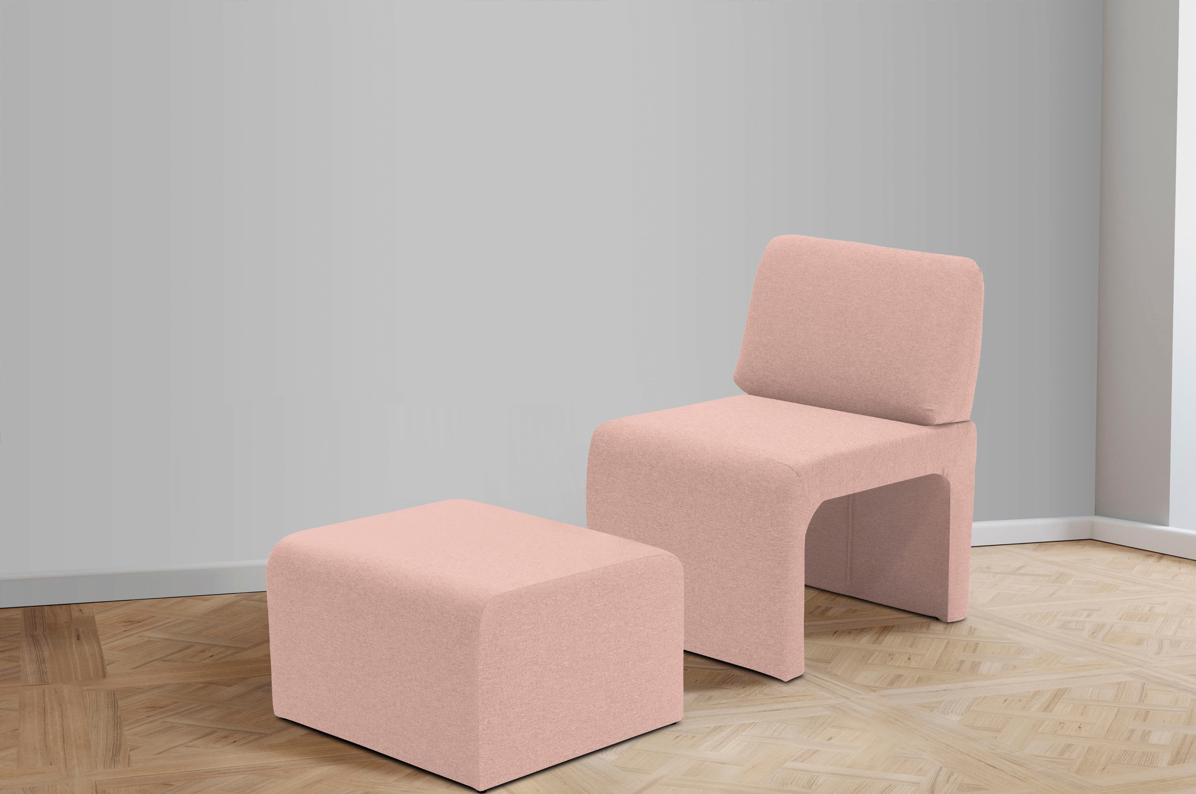 DOMO collection Sessel »mit Hocker 700017 ideal für kleine Räume, platzspar günstig online kaufen