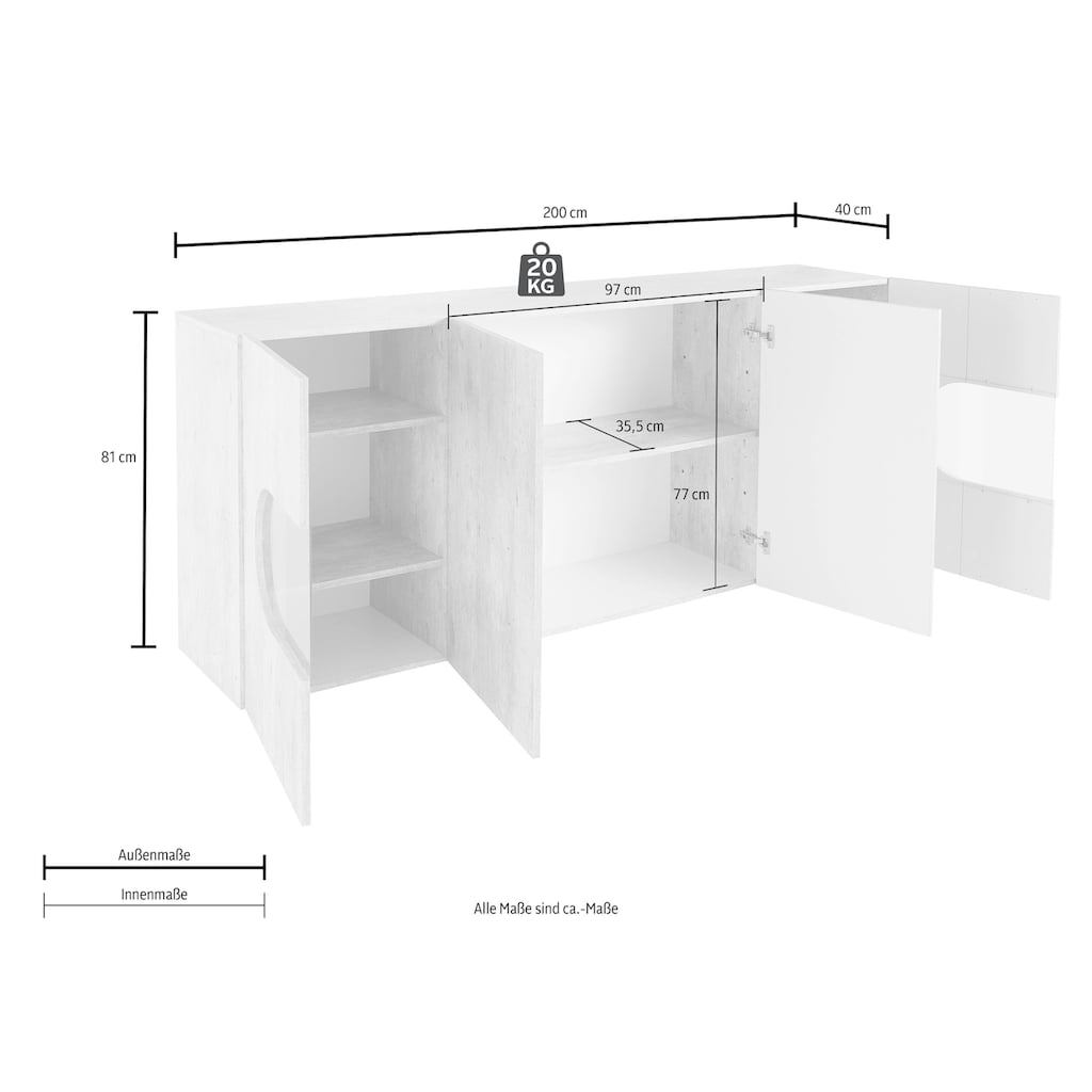 Tecnos Sideboard »Real«