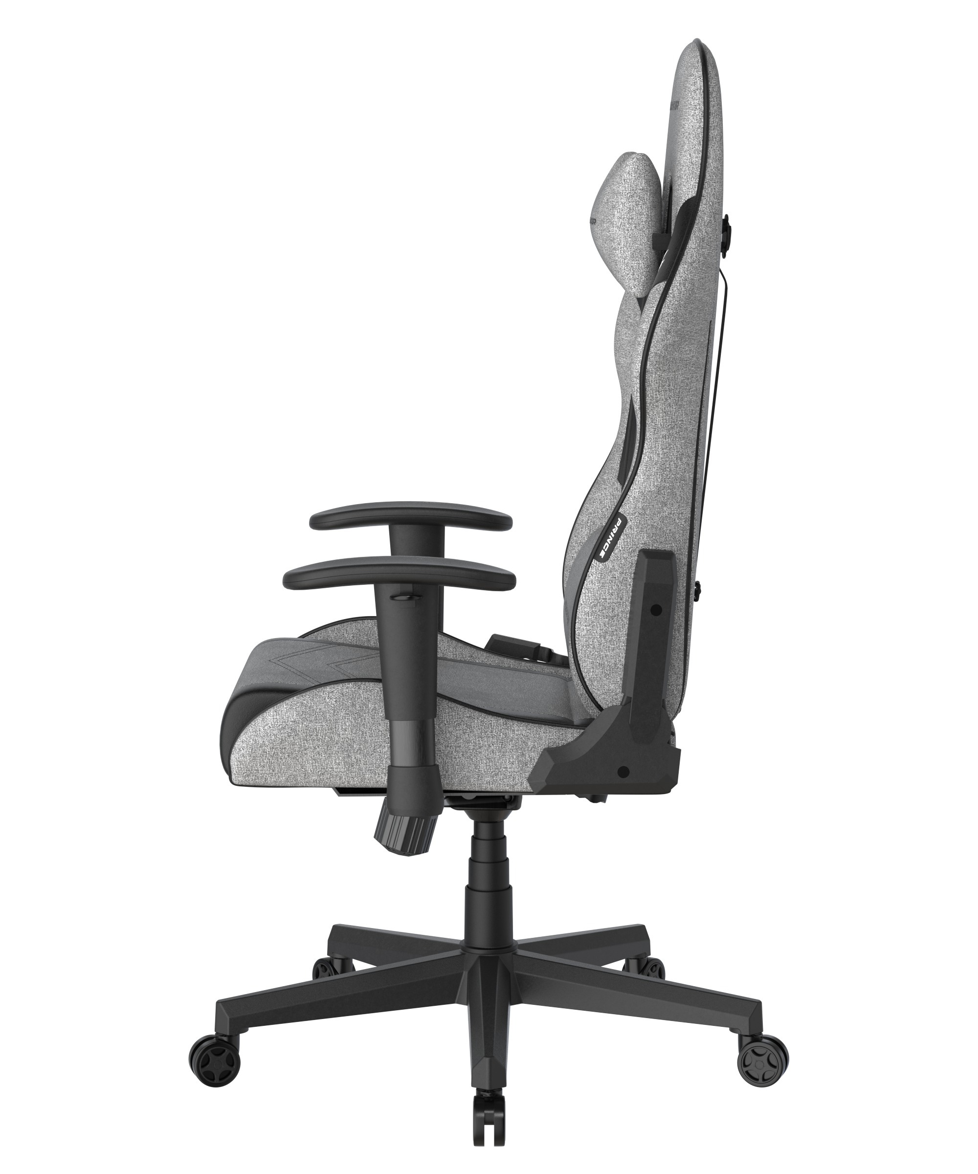 DXRacer Gaming-Stuhl »Prince Gaming Chair Regular L, Stoff, PVC, grau schwarz«