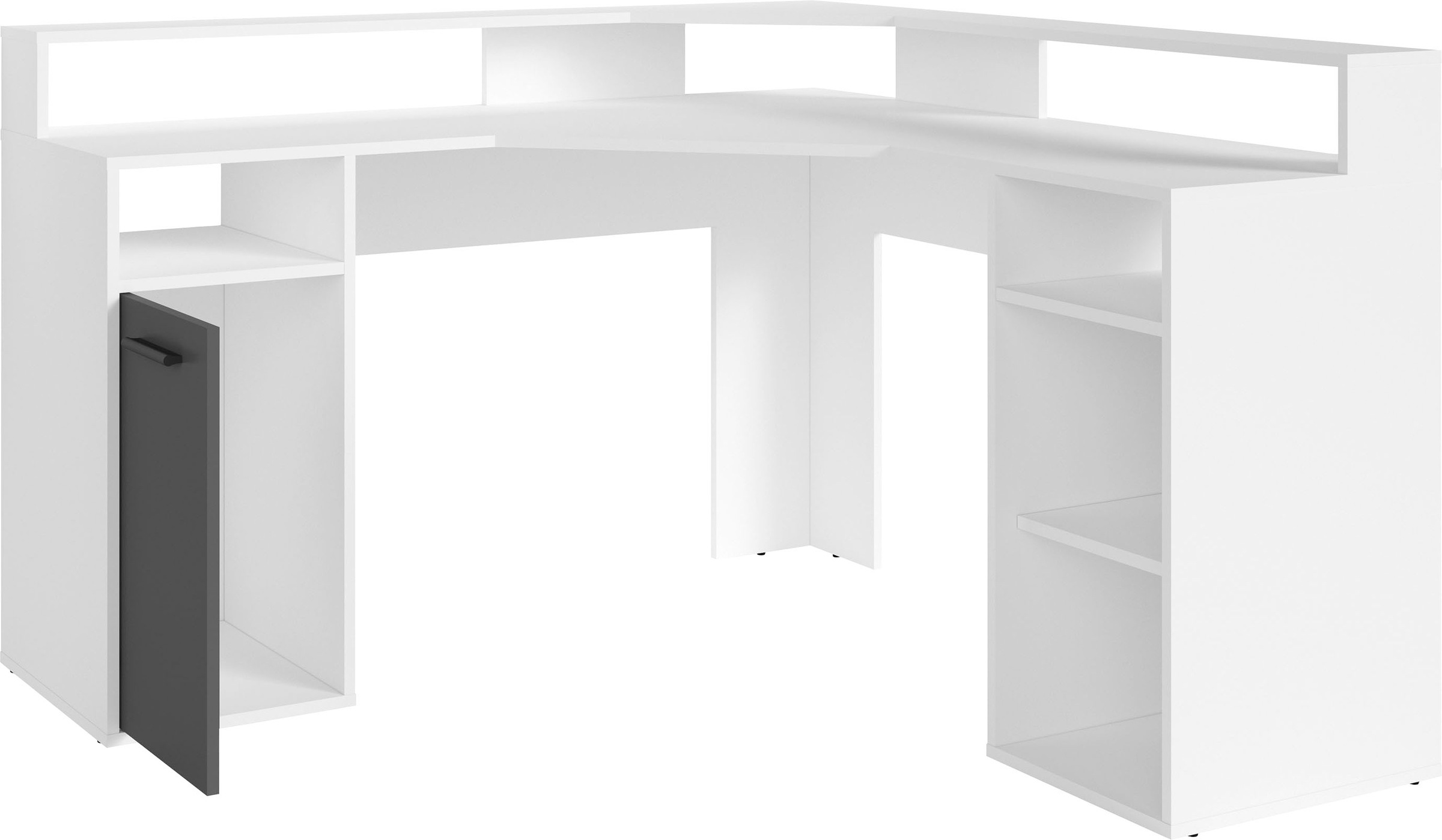 byLIVING Gamingtisch »Fox«, Breite 139 cm, moderner Eck-Schreibtisch günstig online kaufen