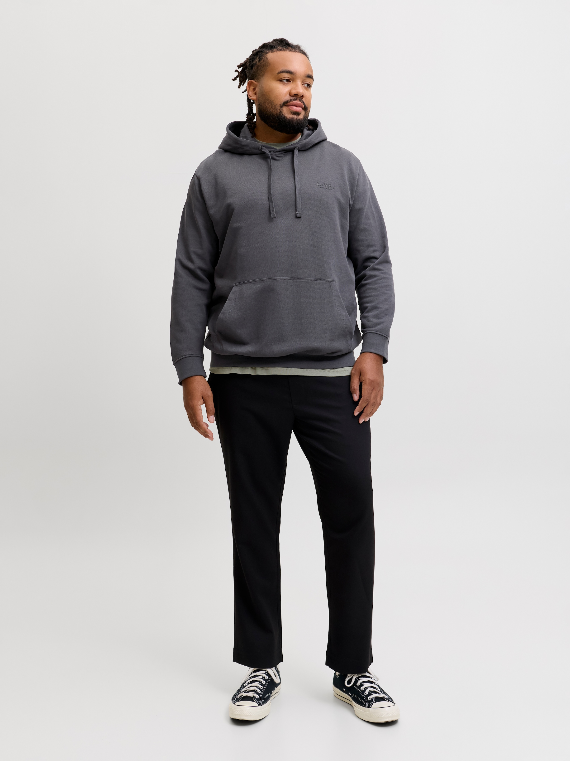 Jack & Jones PlusSize Kapuzensweatshirt »JJEARCHIVE GRAPHIC SWEAT HOOD SN PLS«, Baumwollmischung, regular fit
