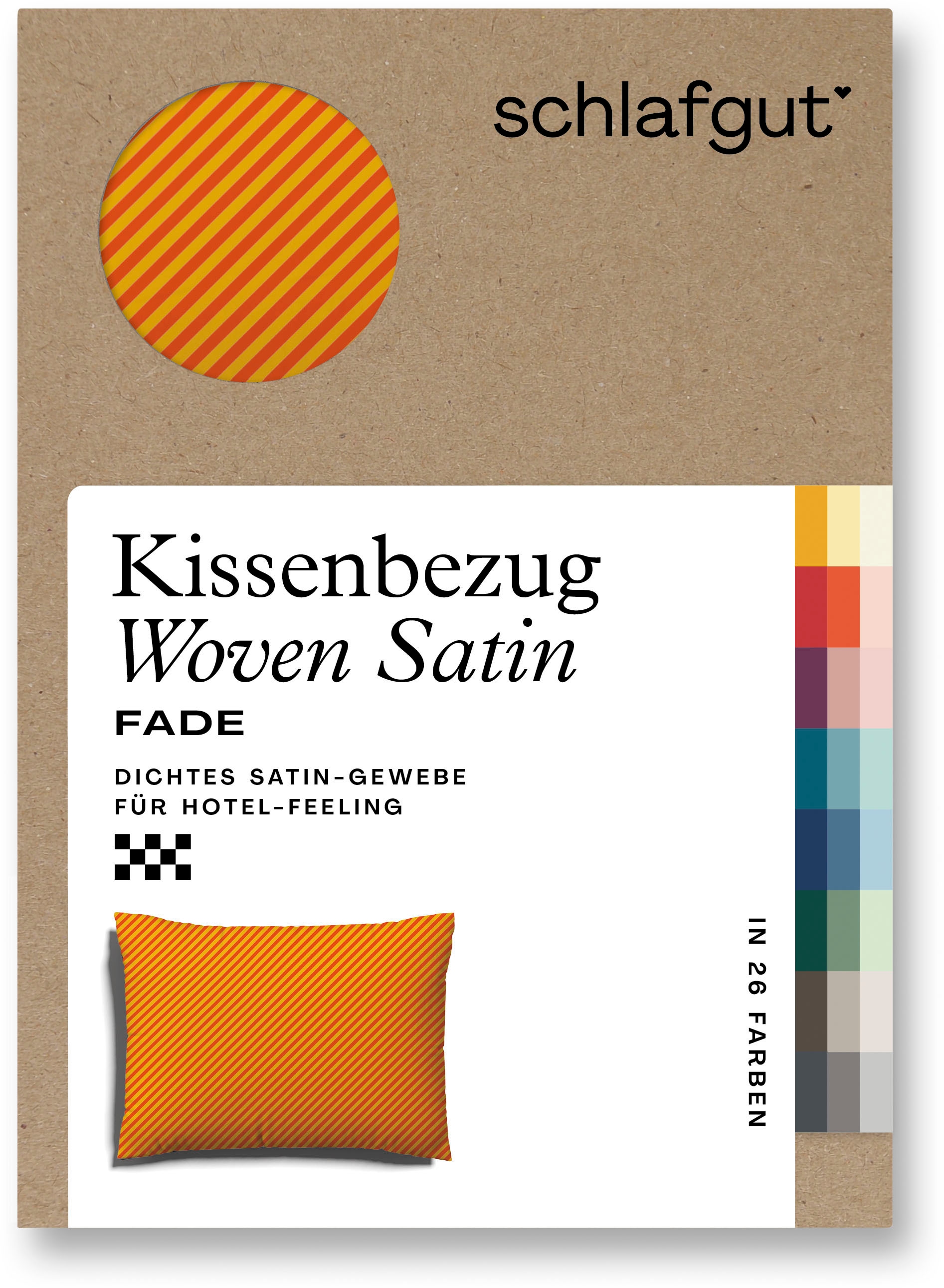 Schlafgut Kissenbezug »Woven Satin Fade«, (1 St.), mit Farbverlauf