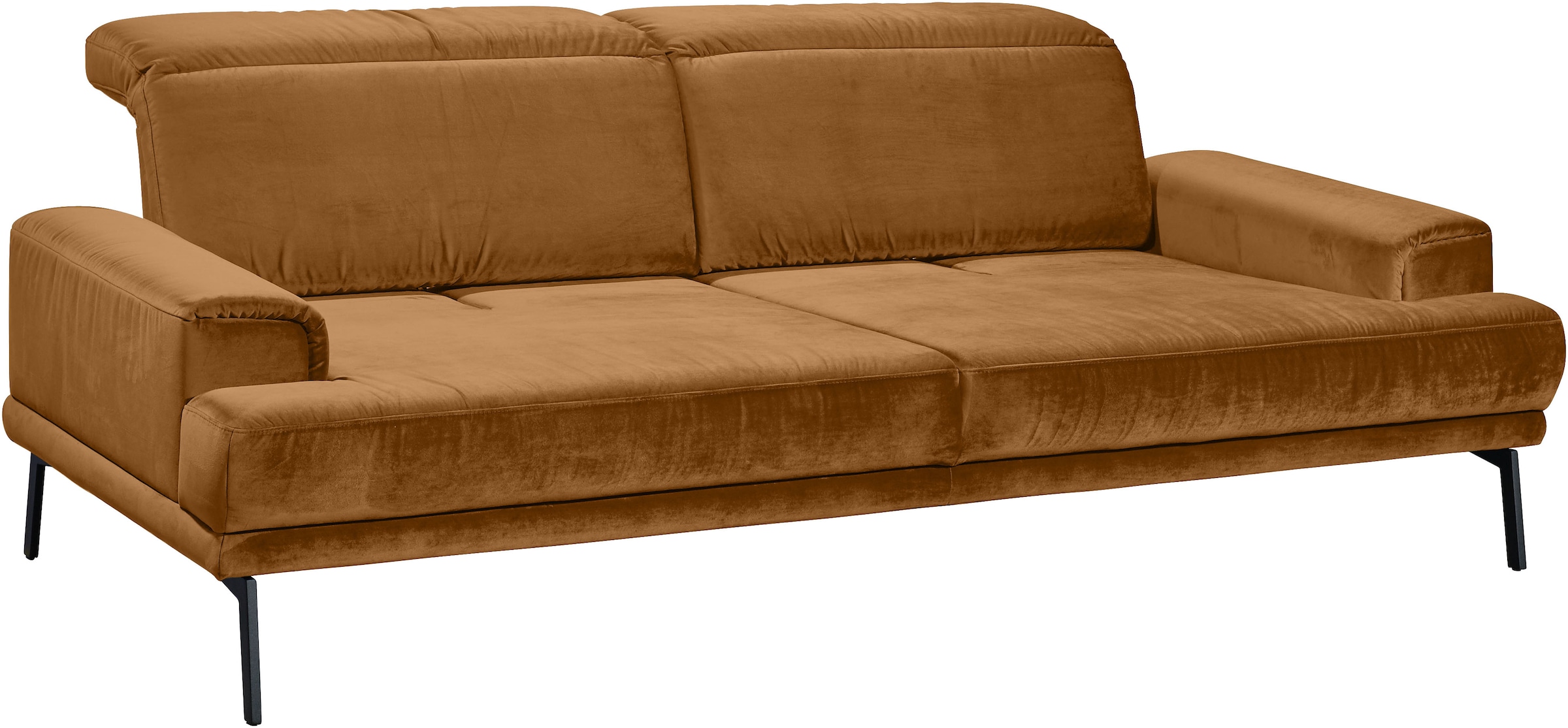 Musterring 3-Sitzer »MR 4580«, inkl. Kopf- und Sitztiefenverstellung, Fuß schwarz, B228 x T103 cm