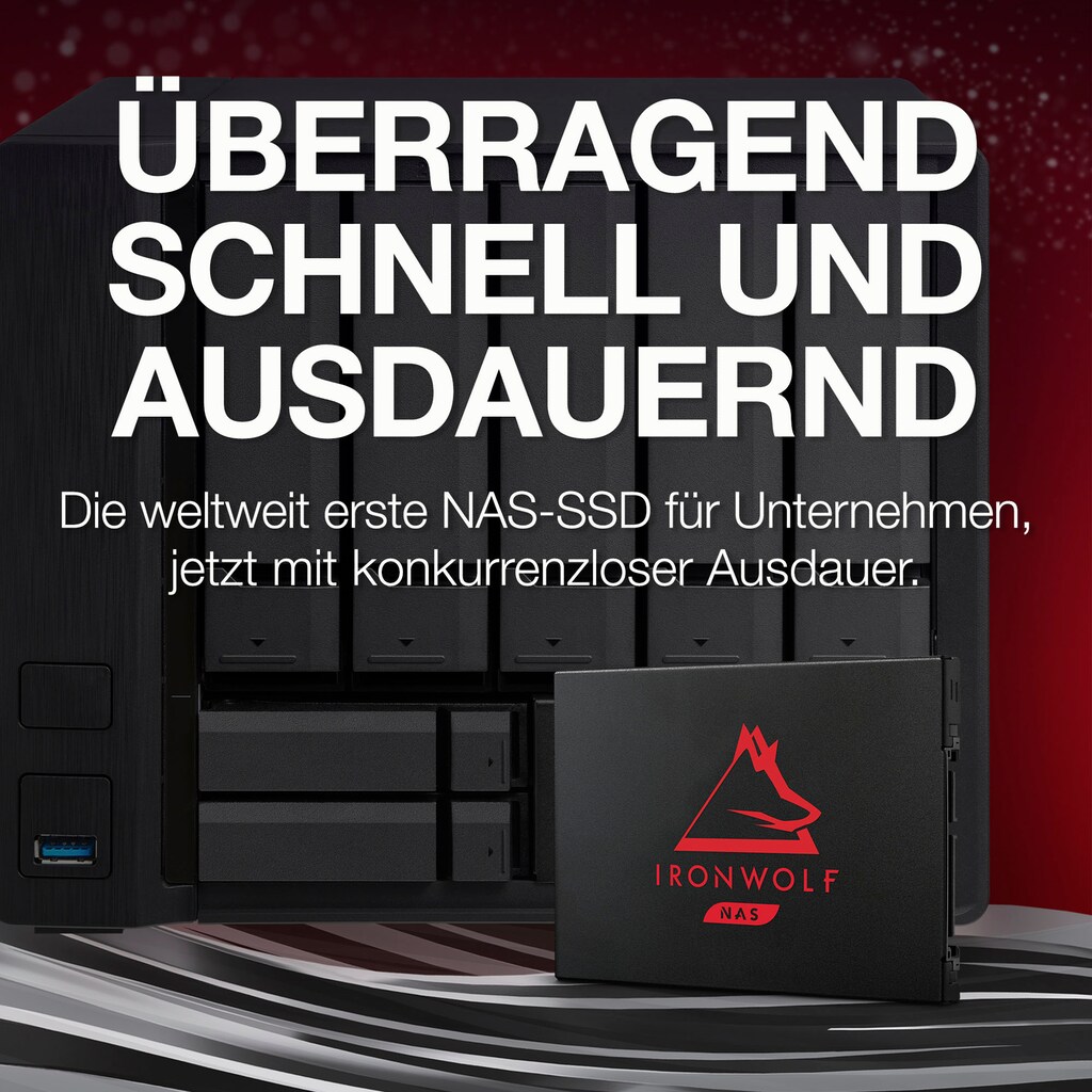 Seagate interne SSD »IronWolf 125«, 2,5 Zoll, Anschluss SATA III