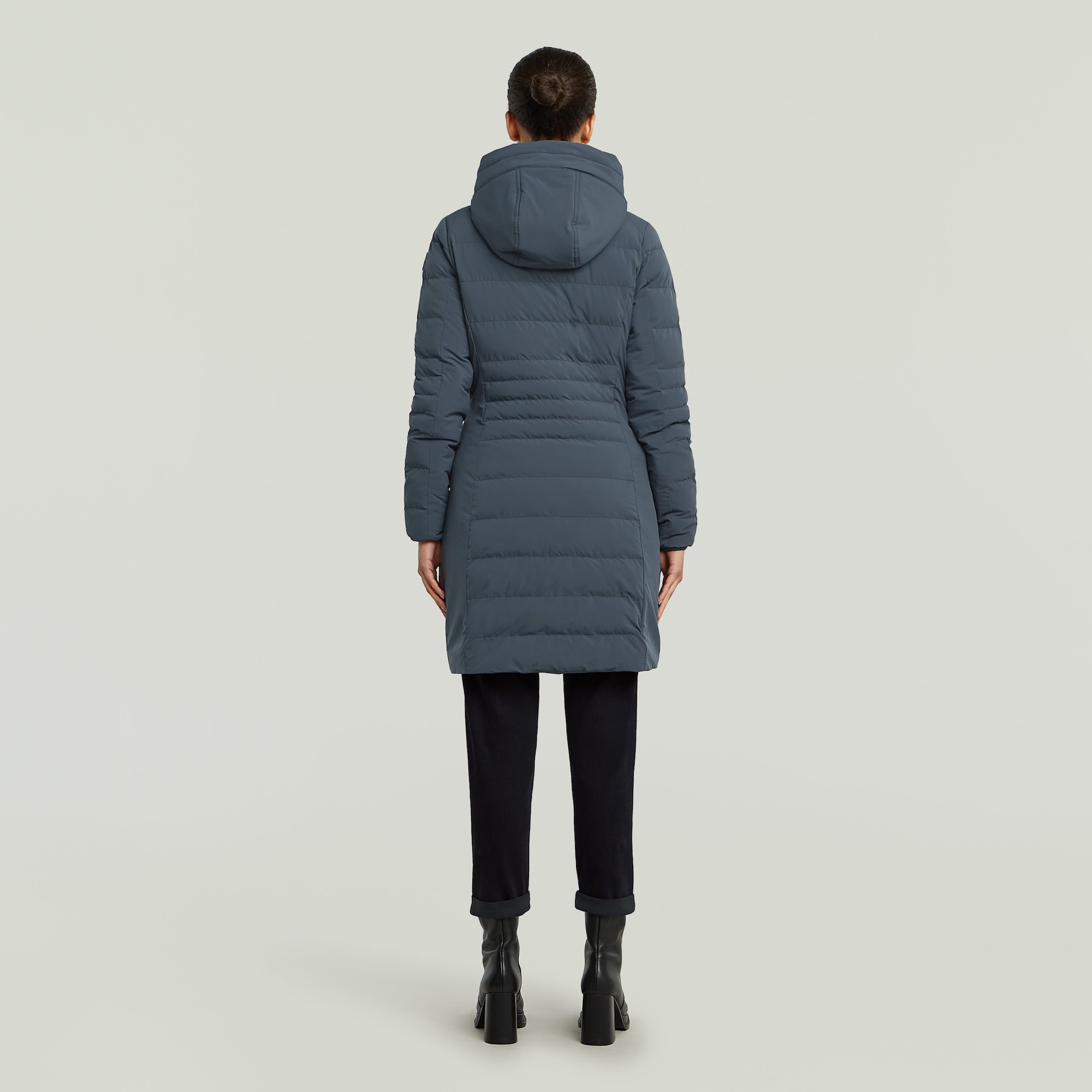 G-STAR Steppjacke »Foundation Padded Long«, mit Kapuze, leicht tailliert, lang geschnitten