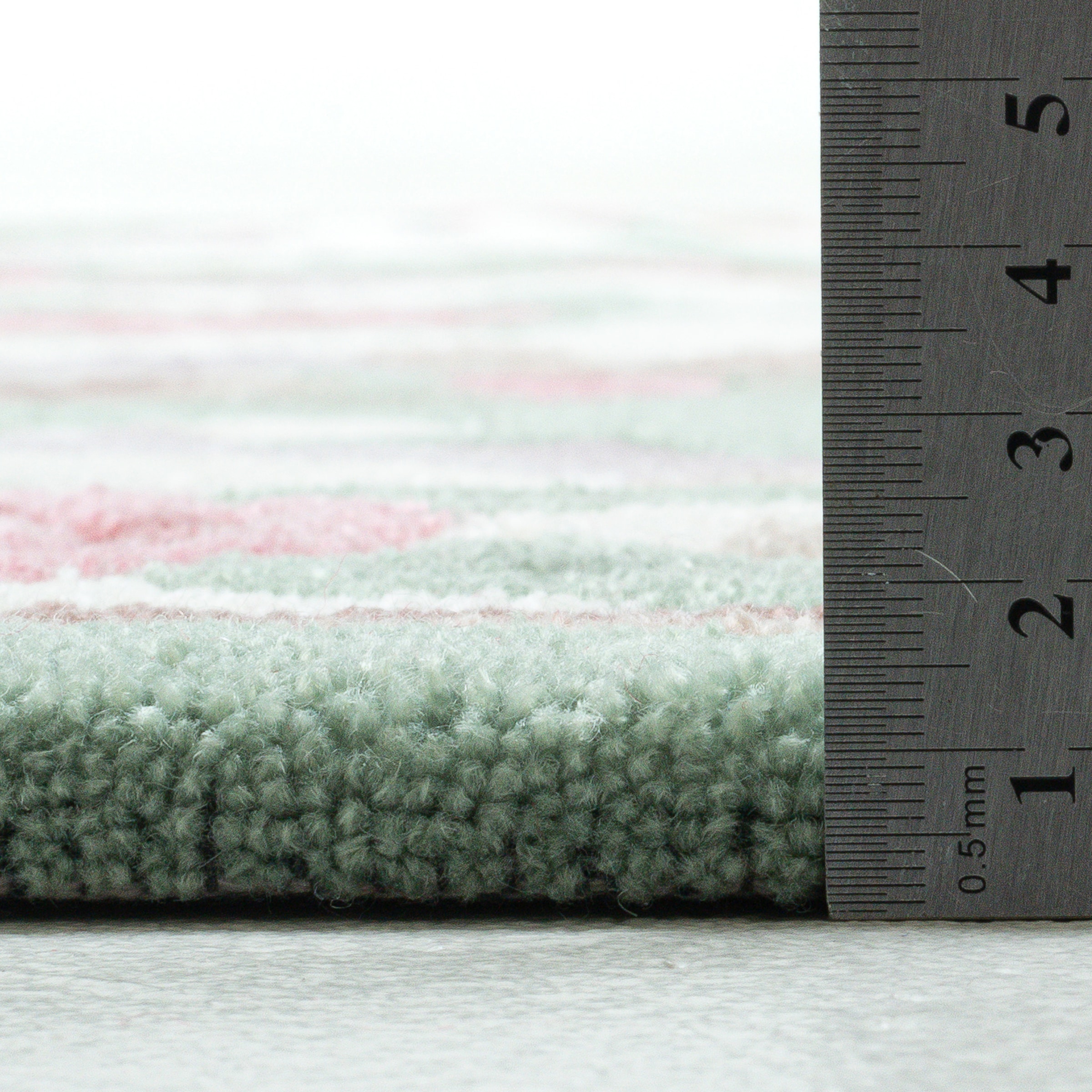 THEKO Teppich »Ming« rechteckig 14 mm Höhe handgefertigt, Pastell-Farben, florales Design, Wohnzimmer