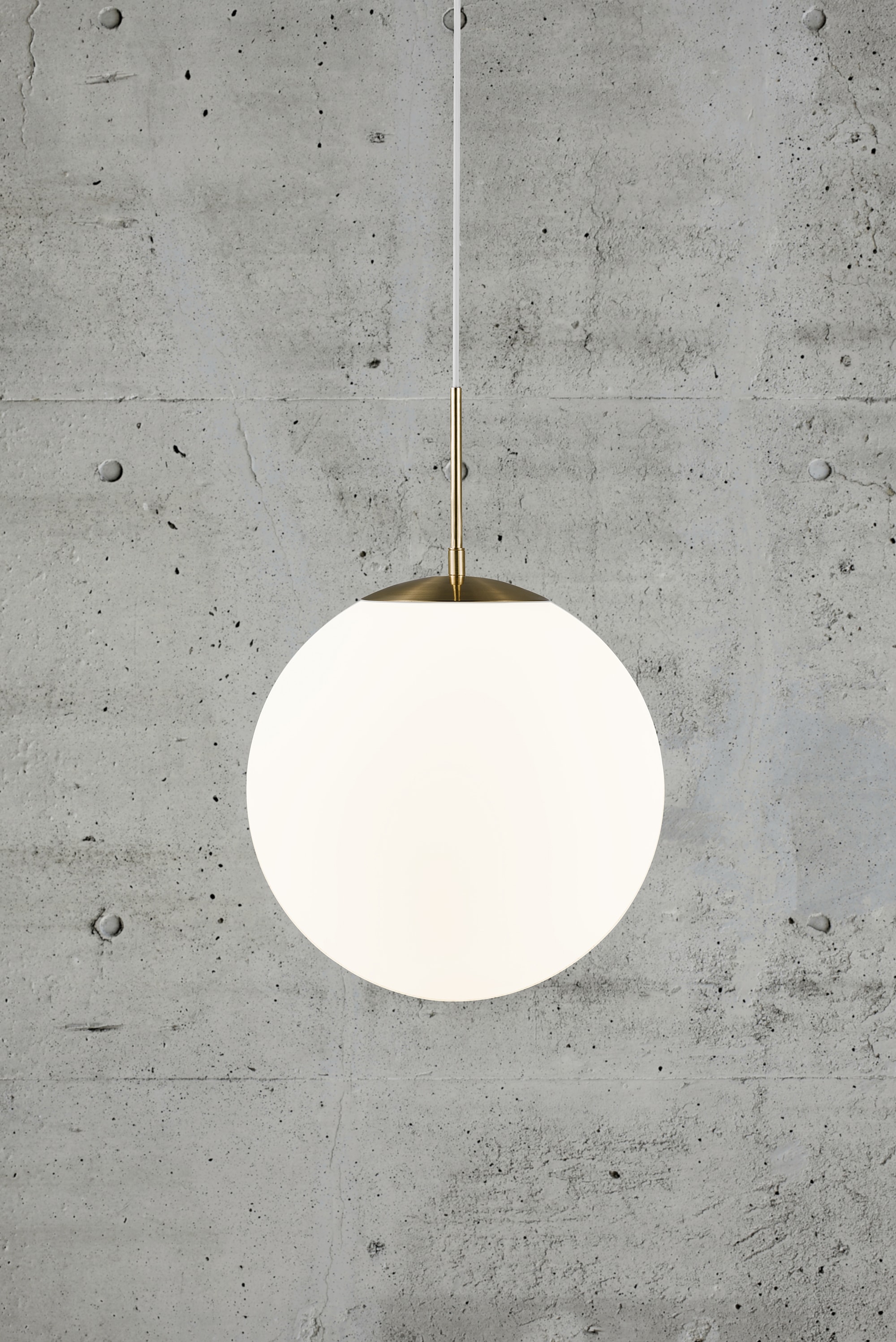 Nordlux Pendelleuchte »GRANT«, 1 flammig, Leuchtmittel E27 | ohne Leuchtmittel, Hängeleuchte, Mundgeblasenes Glas, Messing Style